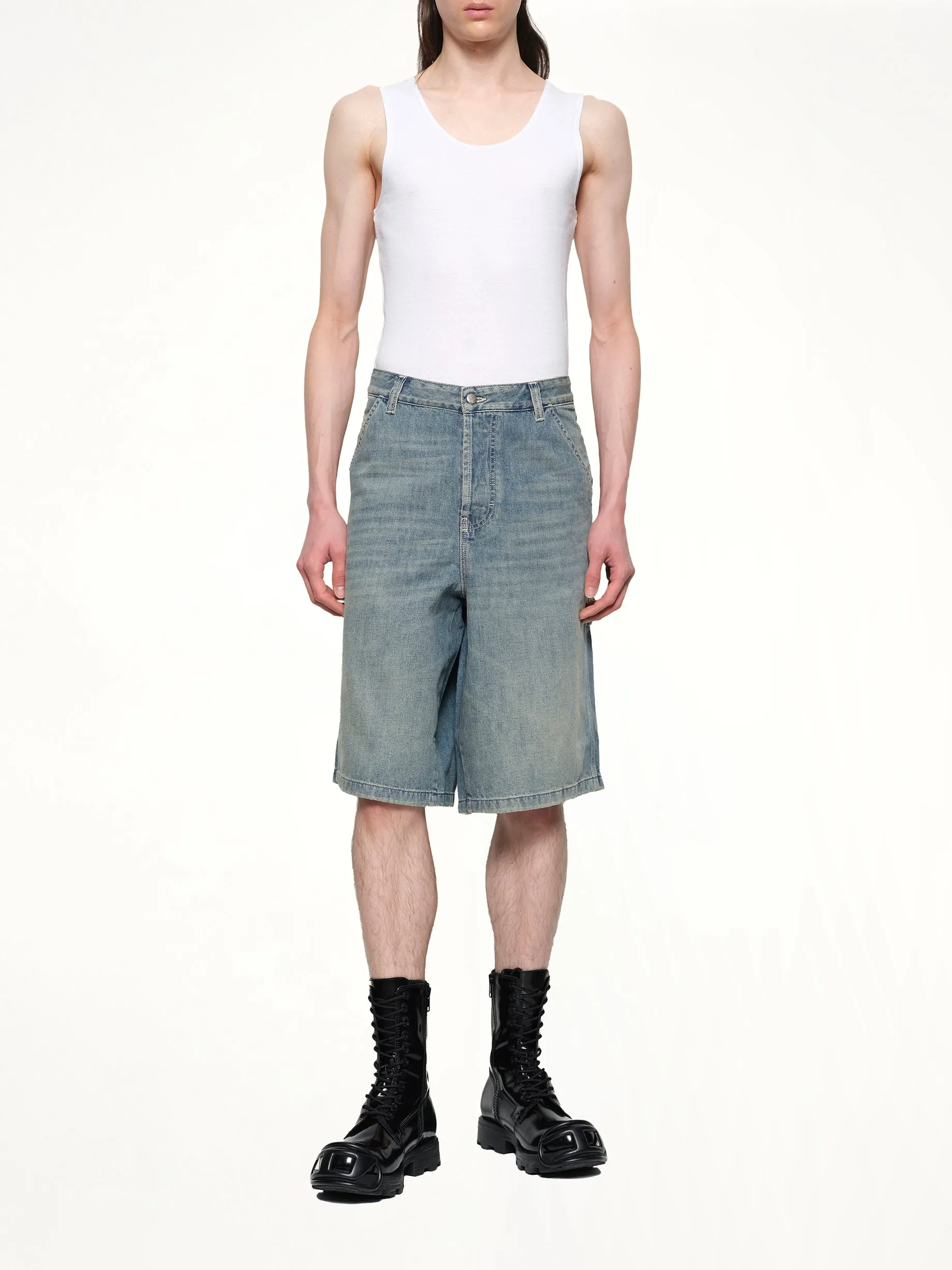 D-LIVERY-W-SHORT Denim Shorts in Light Blue sold by MARAIS product image thumbnail 4