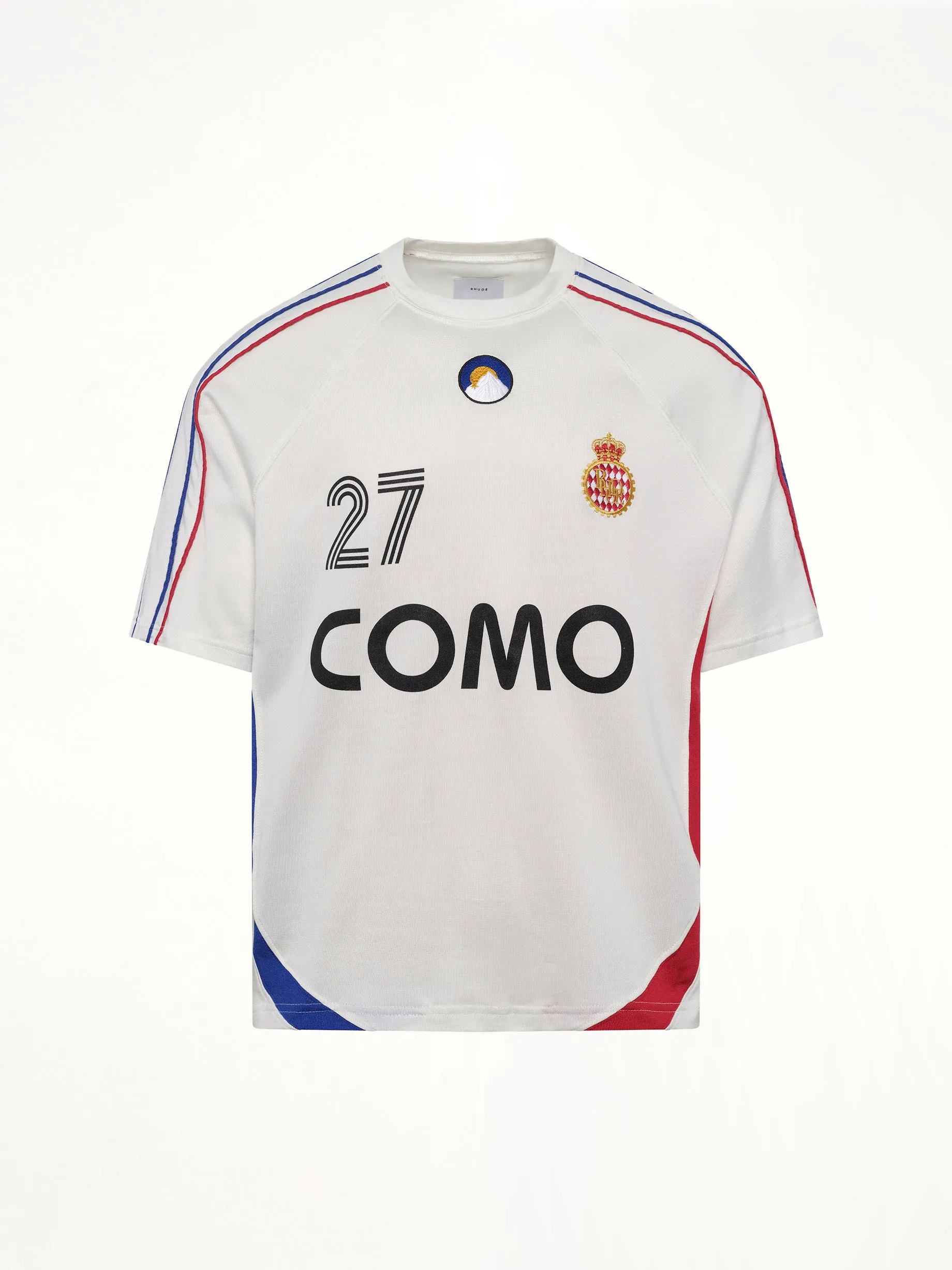 Rhude 27 Jersey in Off White/Navy/Red sold by MARAIS product image thumbnail 2