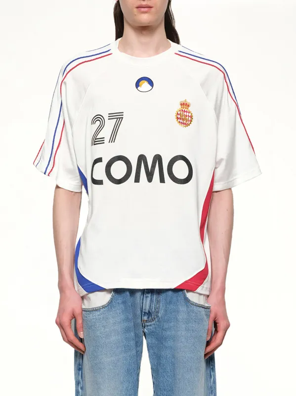 Rhude 27 Jersey in Off White/Navy/Red sold by MARAIS