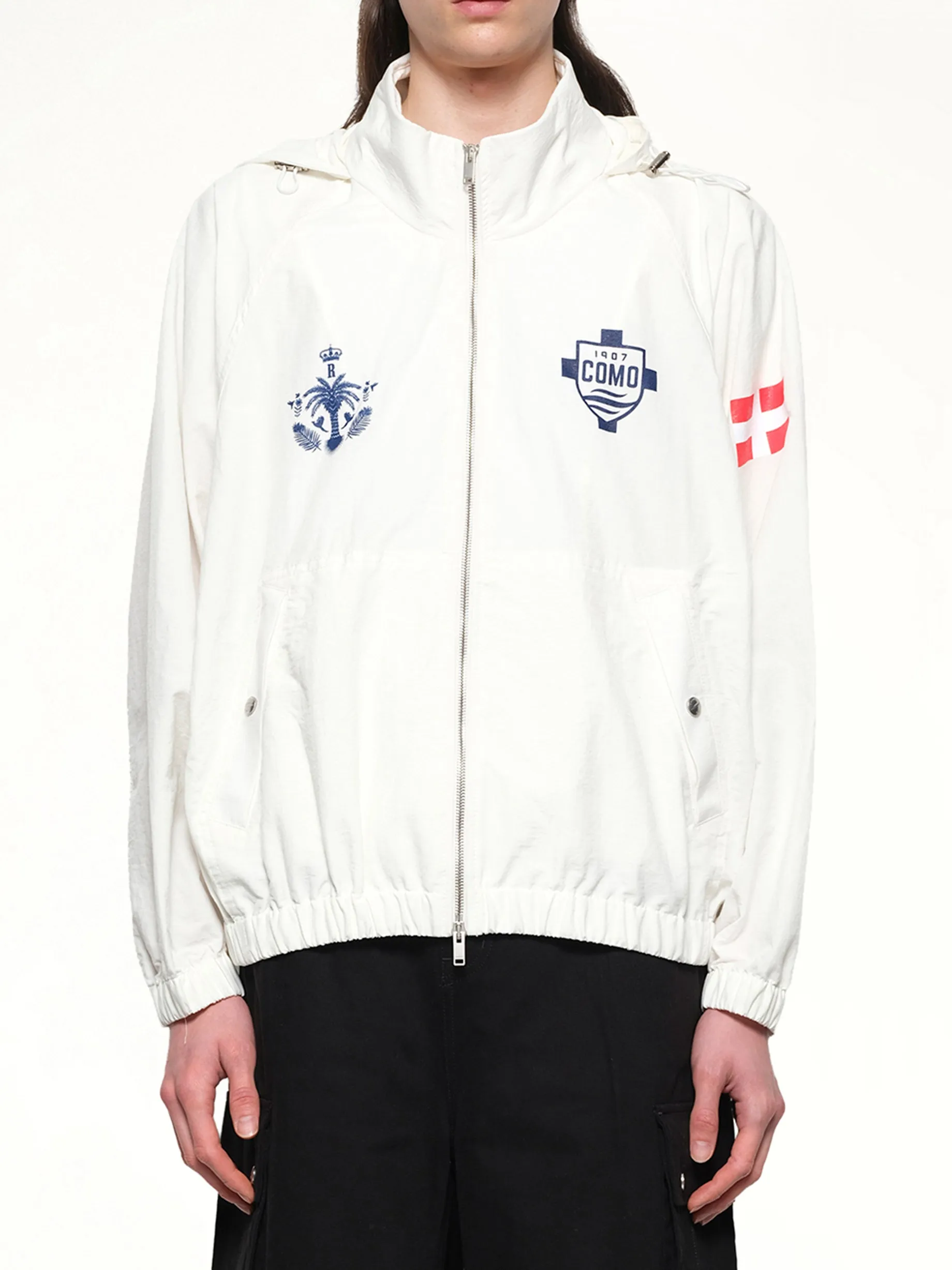 FC Como Track Jacket in White sold by MARAIS