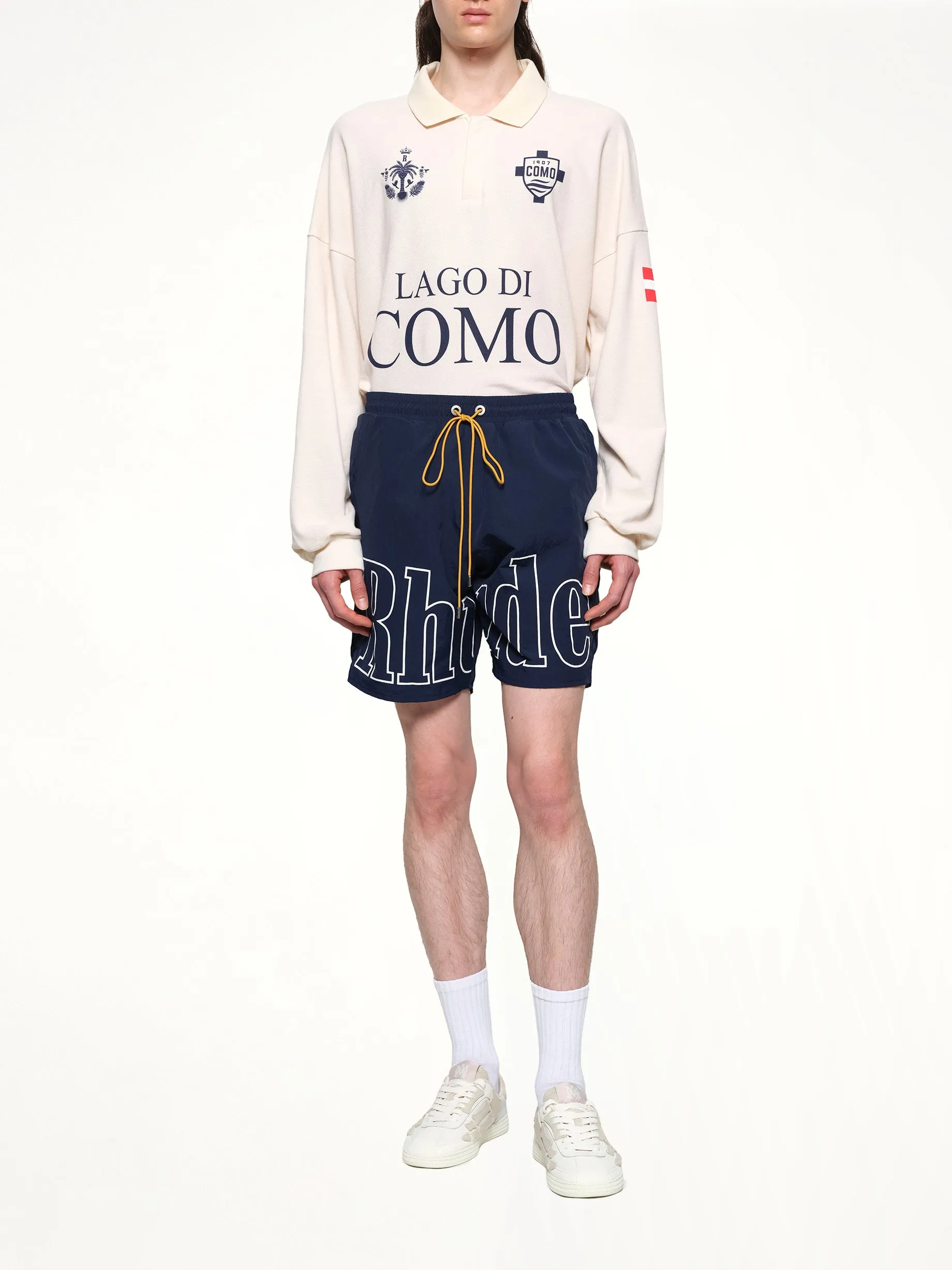 Rhude Logo Shorts in Navy sold by MARAIS product image thumbnail 4