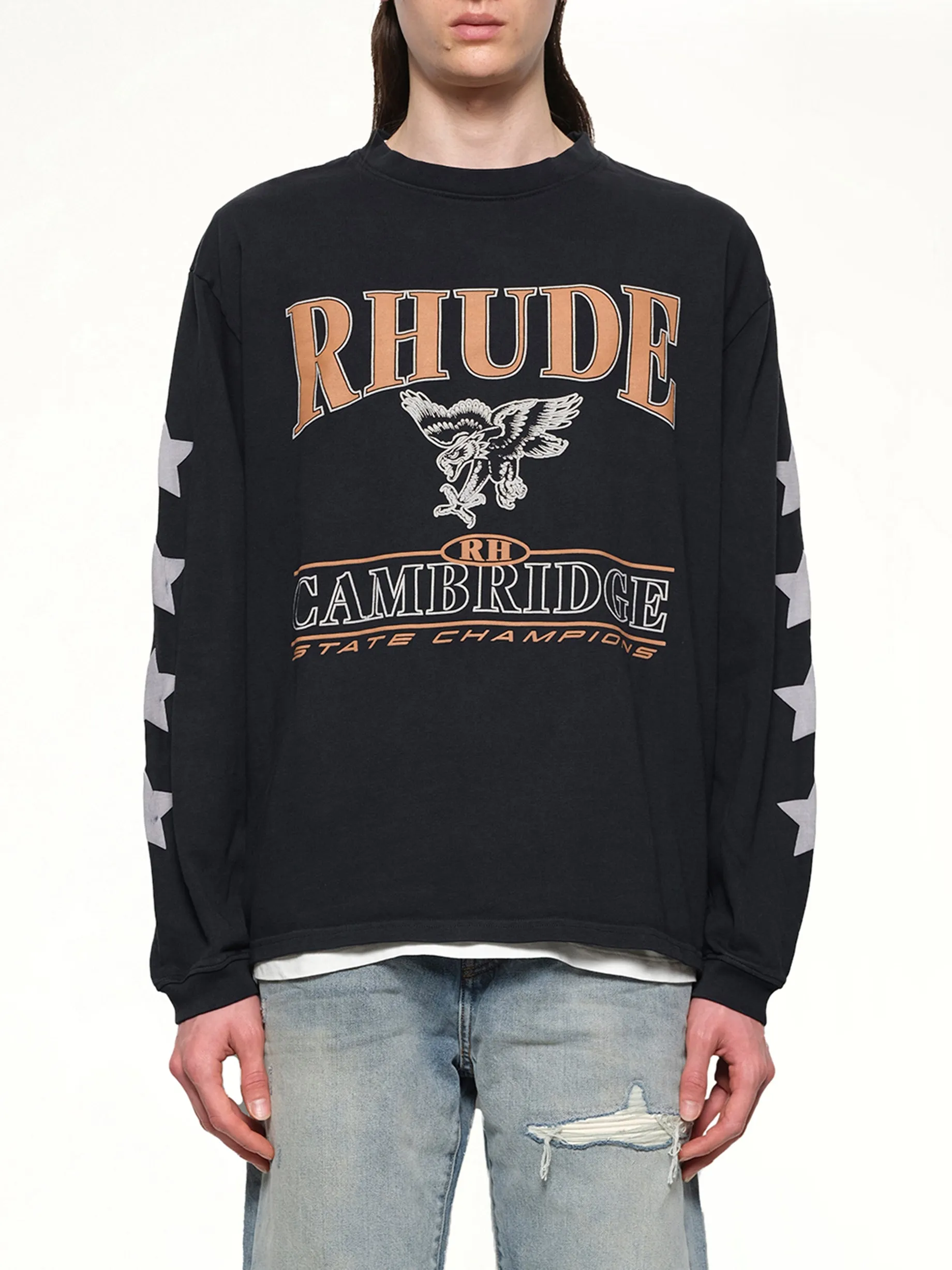 Cambridge State Champs LS T-Shirt in Vintage Black sold by MARAIS