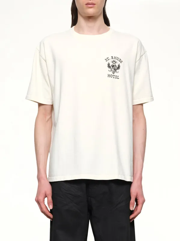 St. Rhude Seal T-Shirt in Vintage White sold by MARAIS