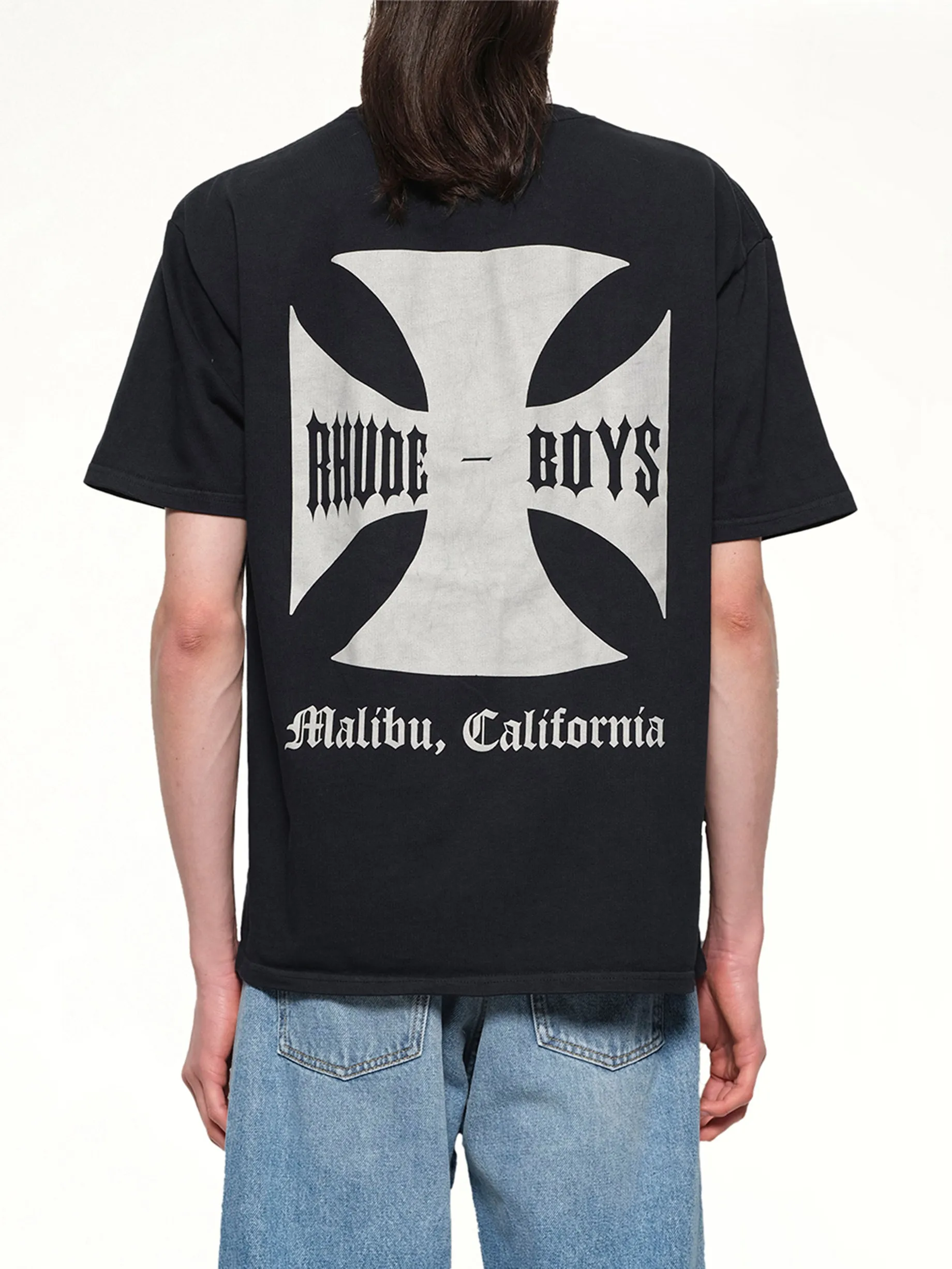 Rhude Boys T-Shirt in Vintage Black sold by MARAIS product image thumbnail 5