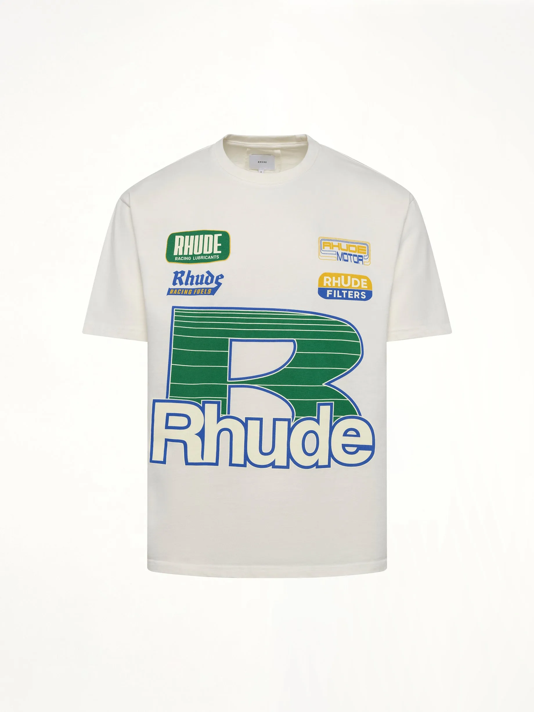 Roadway Racing T-Shirt in Vintage White sold by MARAIS product image thumbnail 2