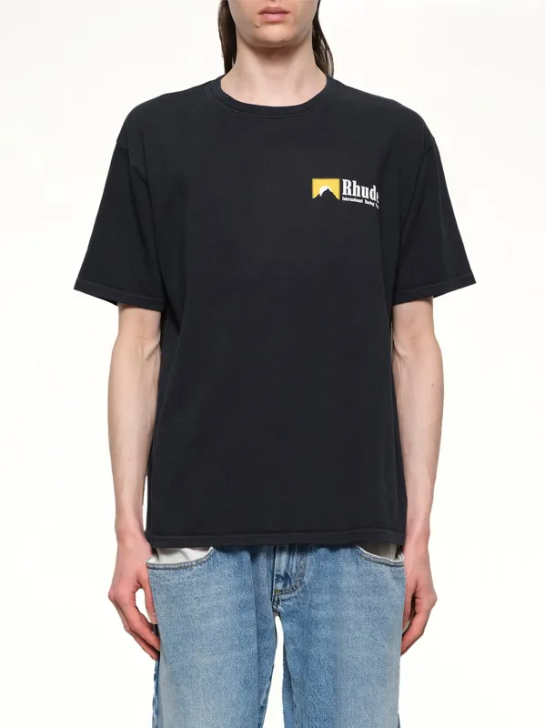 International Racing Logo T-Shirt in Vintage Black sold by MARAIS