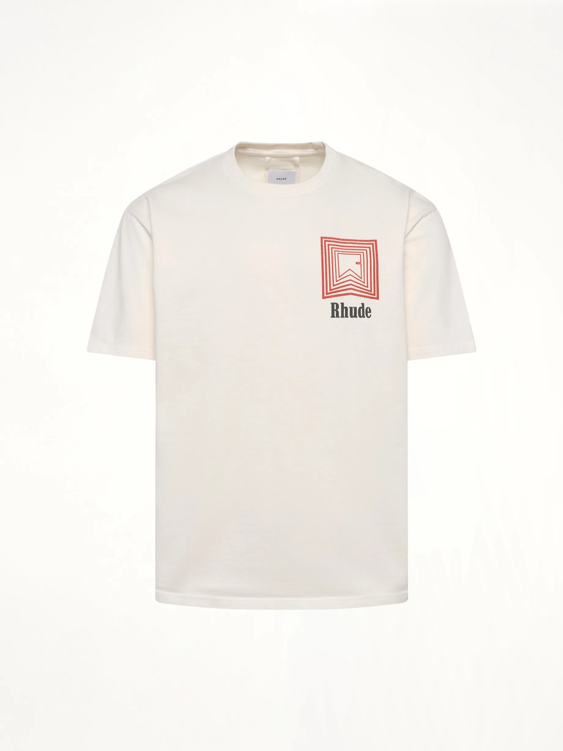 Chevron Logo Repeat T-Shirt in Vintage White sold by MARAIS product image thumbnail 2