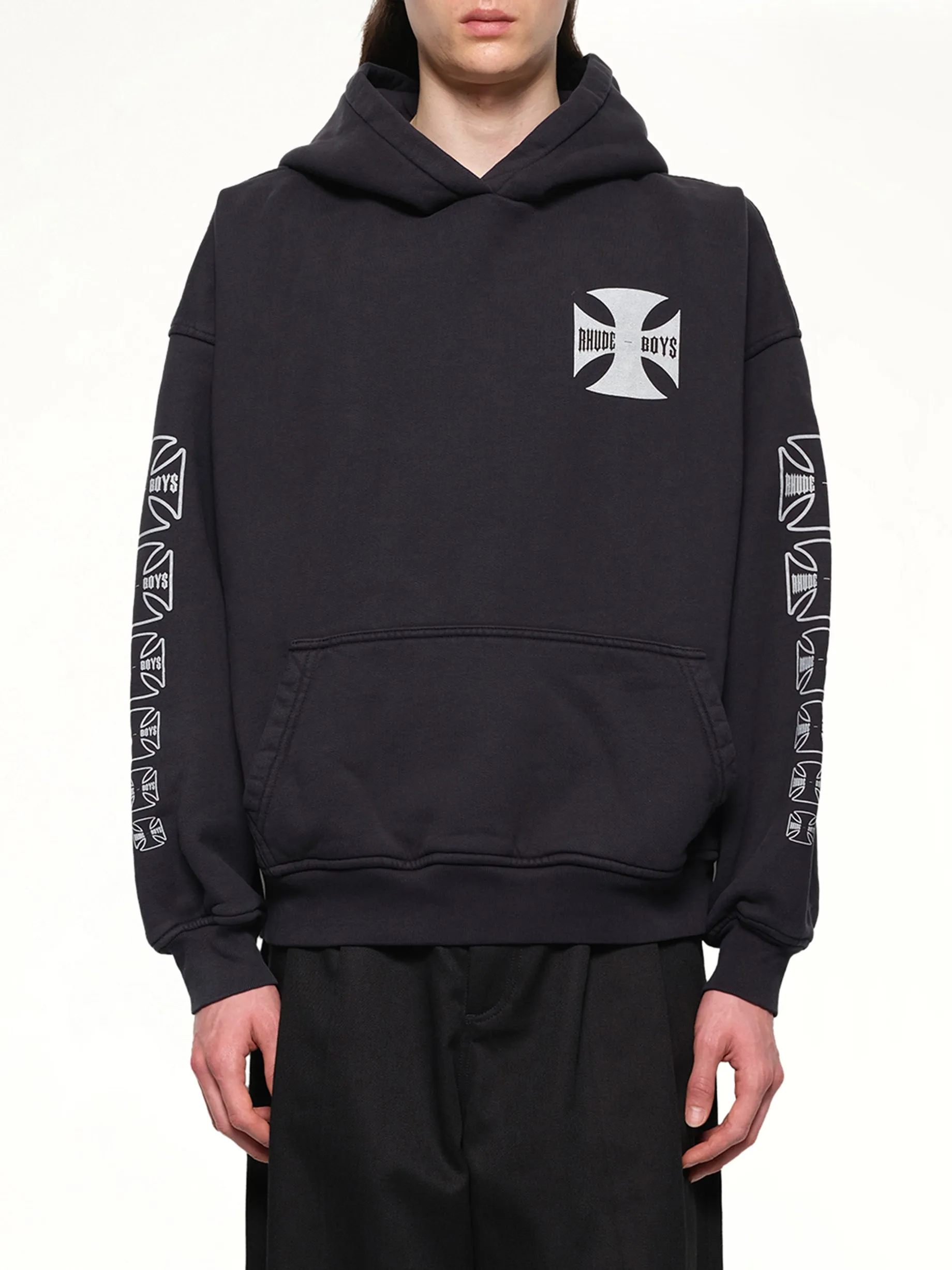 Rhude Boys Hoodie in Vintage Black sold by MARAIS