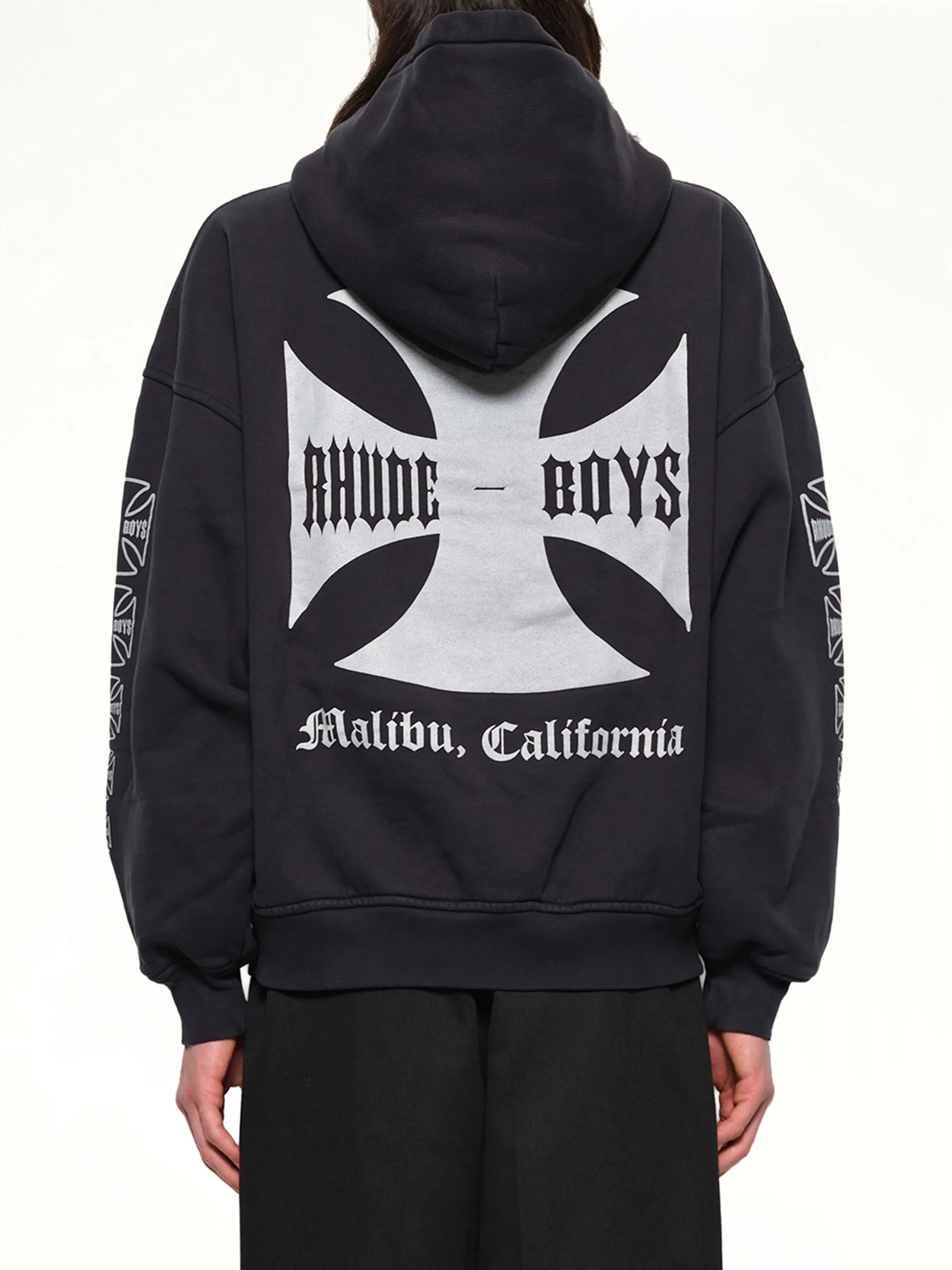 Rhude Boys Hoodie in Vintage Black sold by MARAIS product image thumbnail 5