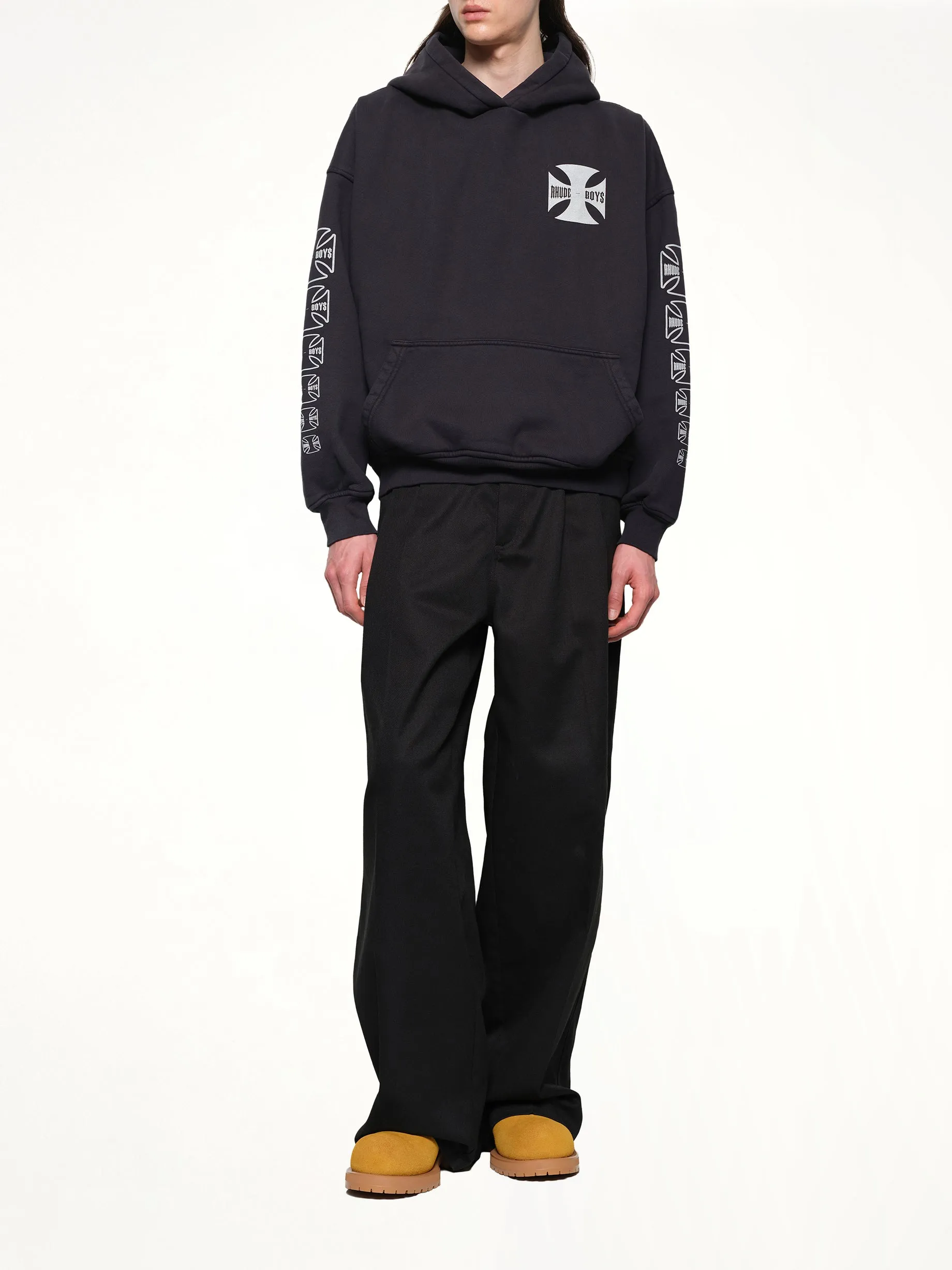 Rhude Boys Hoodie in Vintage Black sold by MARAIS product image thumbnail 4