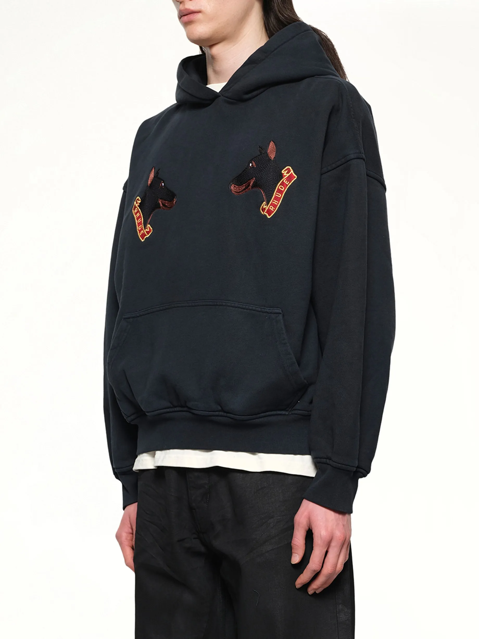 London Hound Hoodie in Vintage Black sold by MARAIS product image thumbnail 4