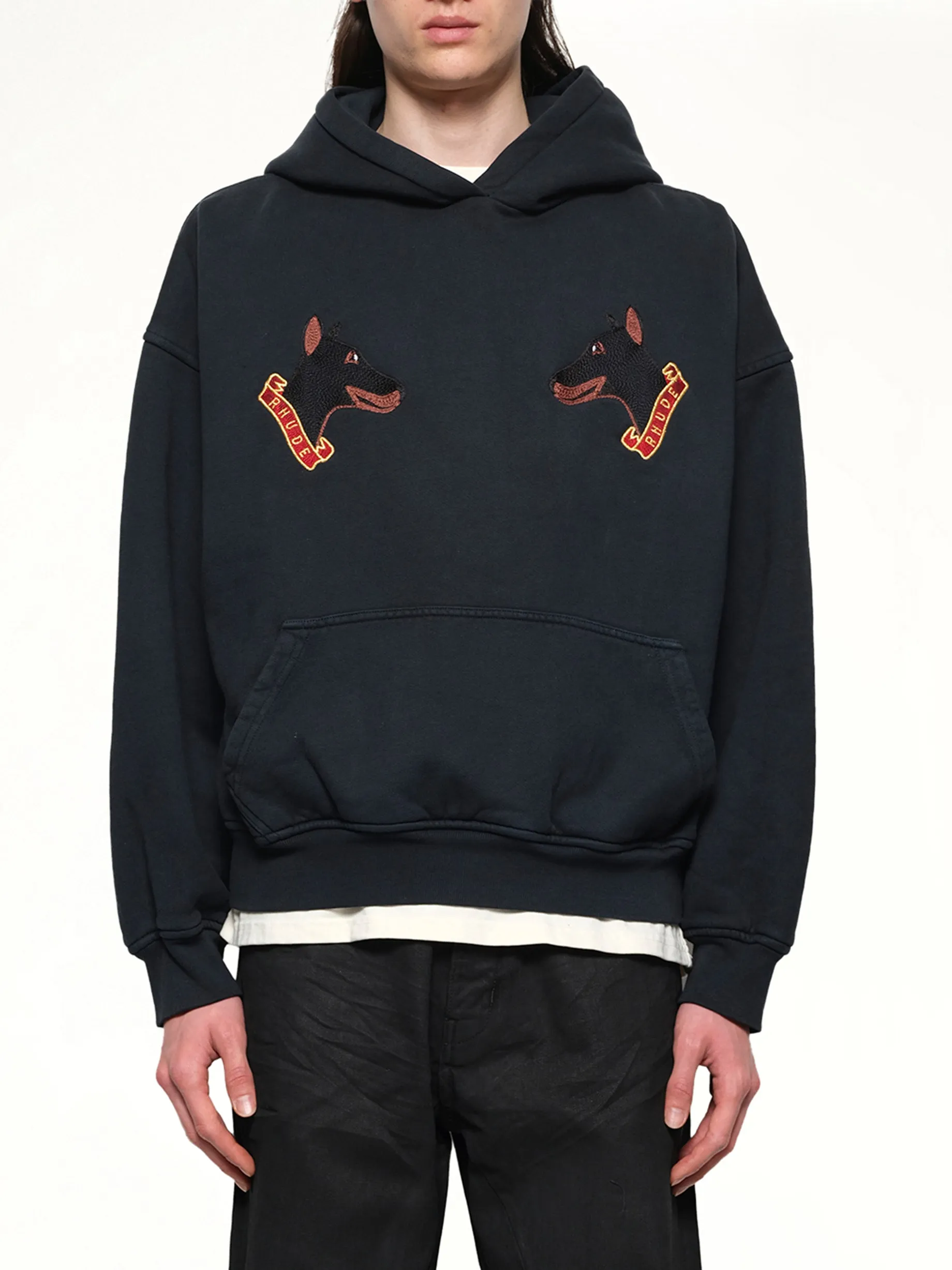 London Hound Hoodie in Vintage Black sold by MARAIS