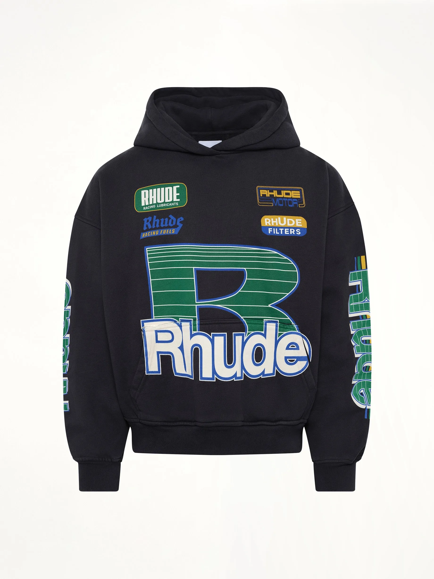 Roadway Racing Hoodie in Vintage Black sold by MARAIS product image thumbnail 2