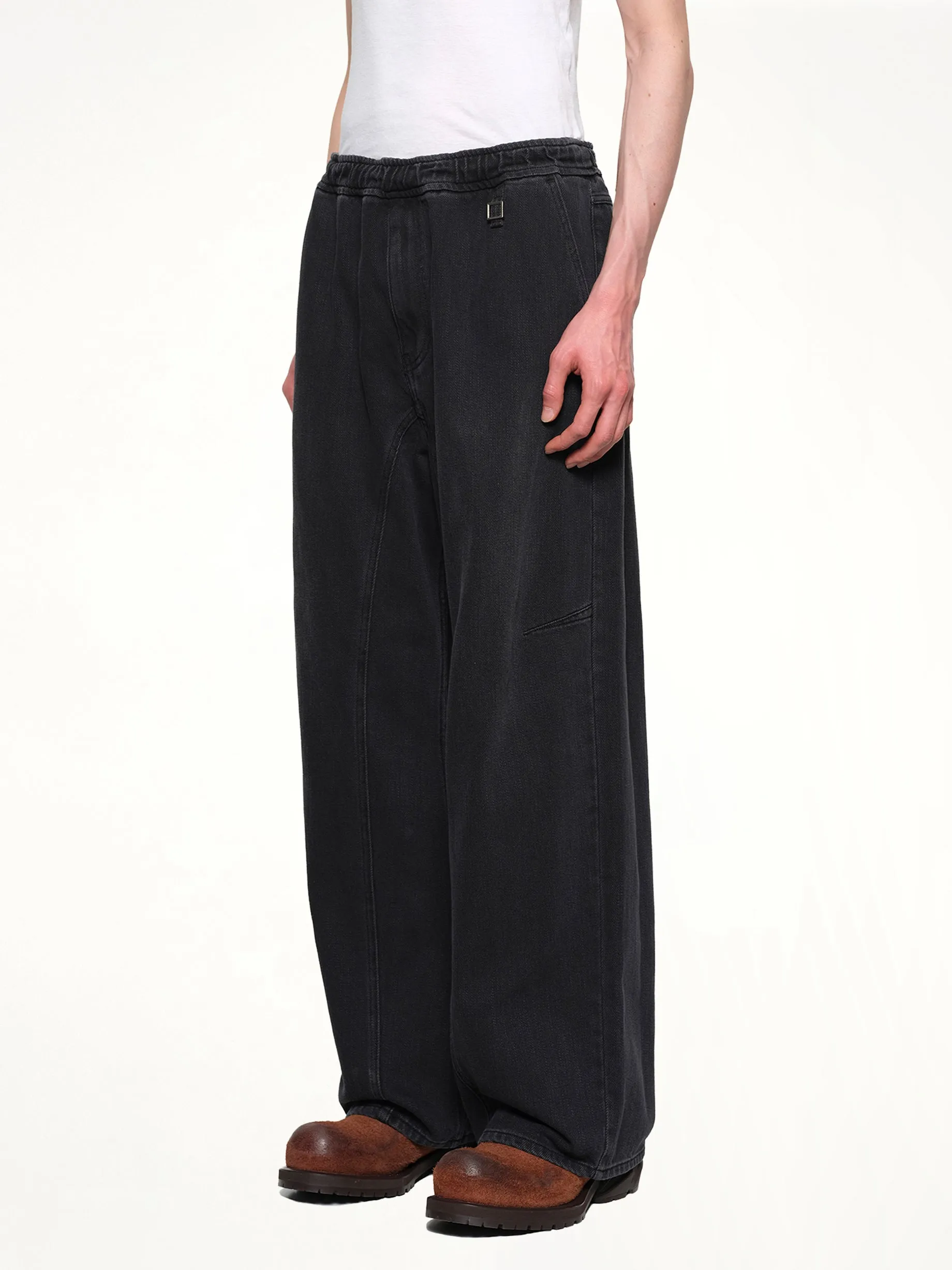 Denim Sweatpants in Black sold by MARAIS product image thumbnail 3