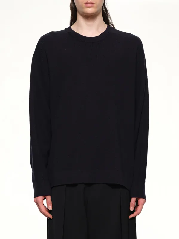 Knit Sweater in Navy sold by MARAIS