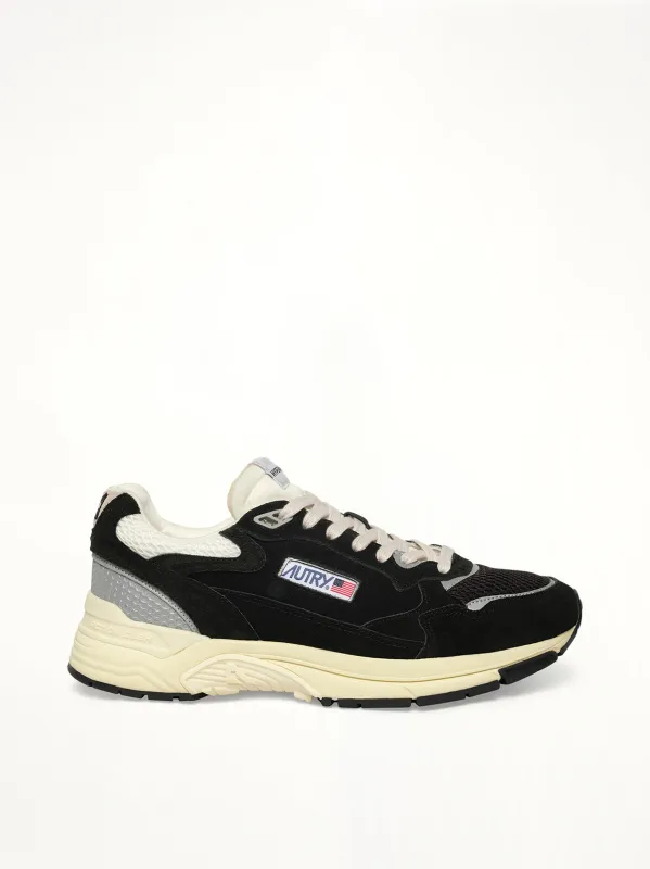 Hyperway Low Sneaker in Black/Silver sold by MARAIS