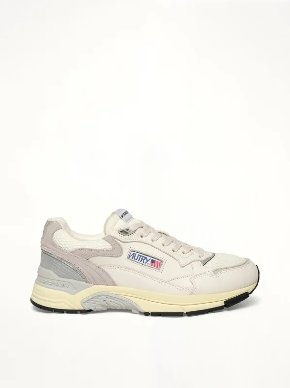 Hyperway Low Sneaker in White/Grey sold by MARAIS