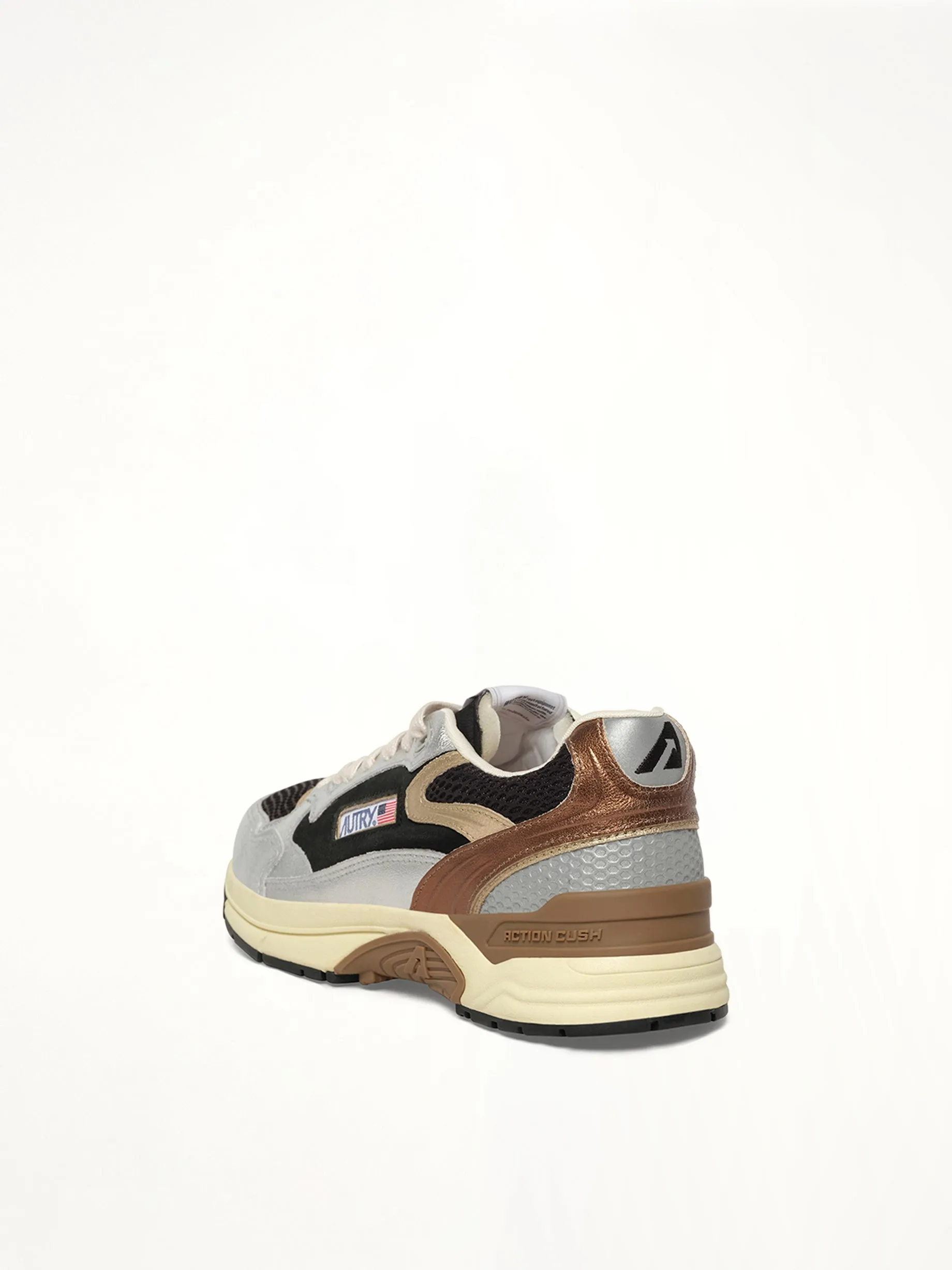 Hyperway Low Sneaker in Silver/Black sold by MARAIS product image thumbnail 3