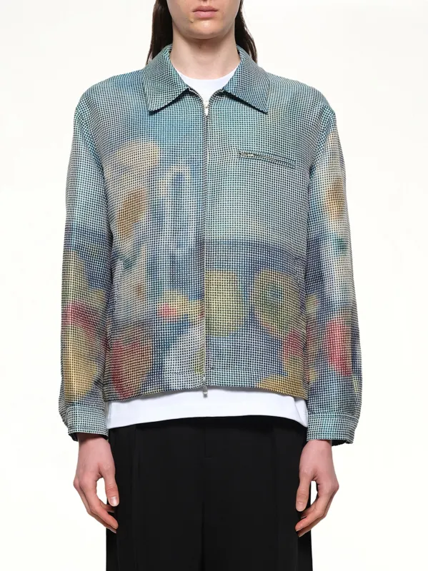 Zip Up Jacket in Cezanne sold by MARAIS