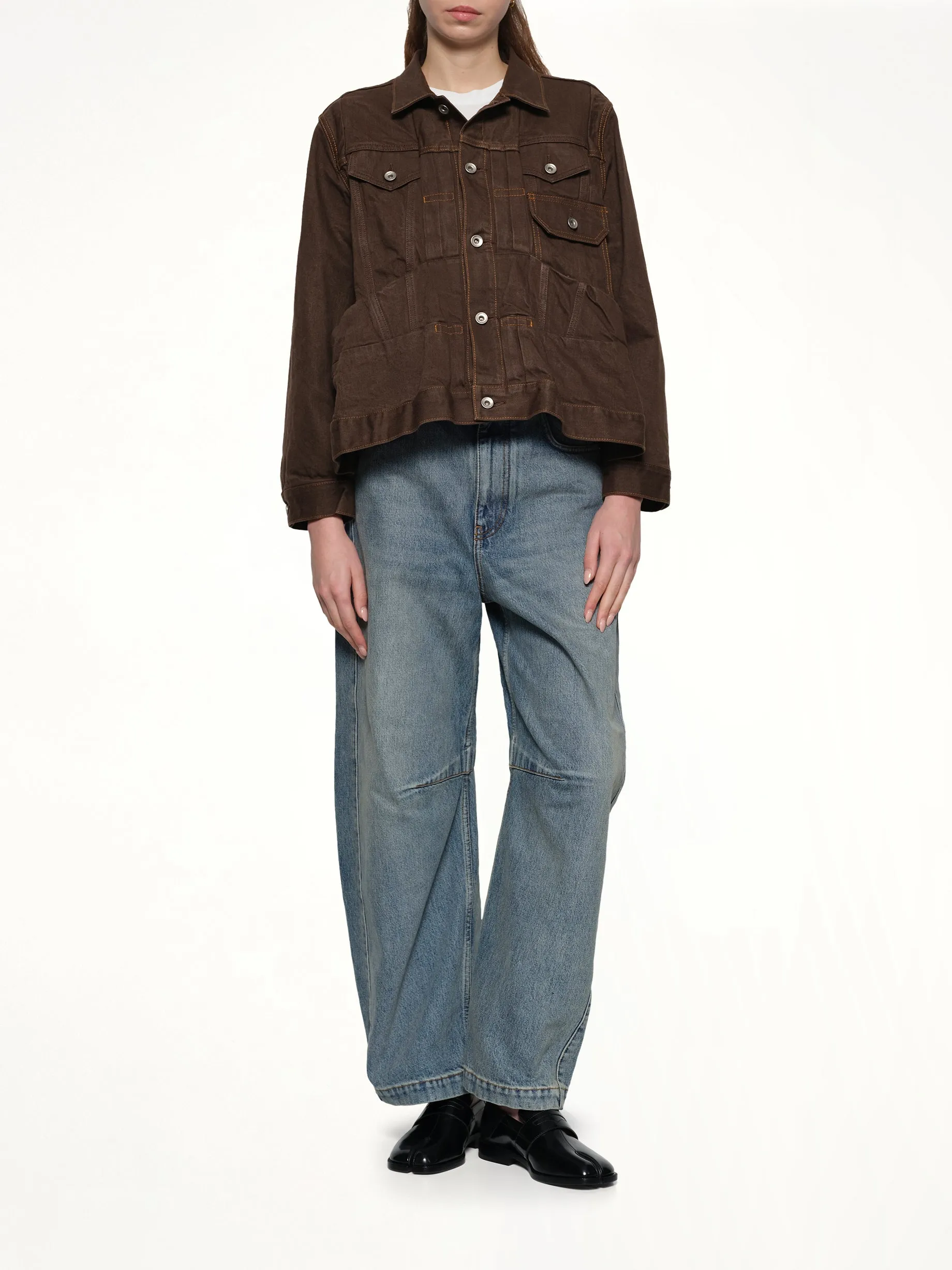 Denim Jacket in Brown sold by MARAIS product image thumbnail 4