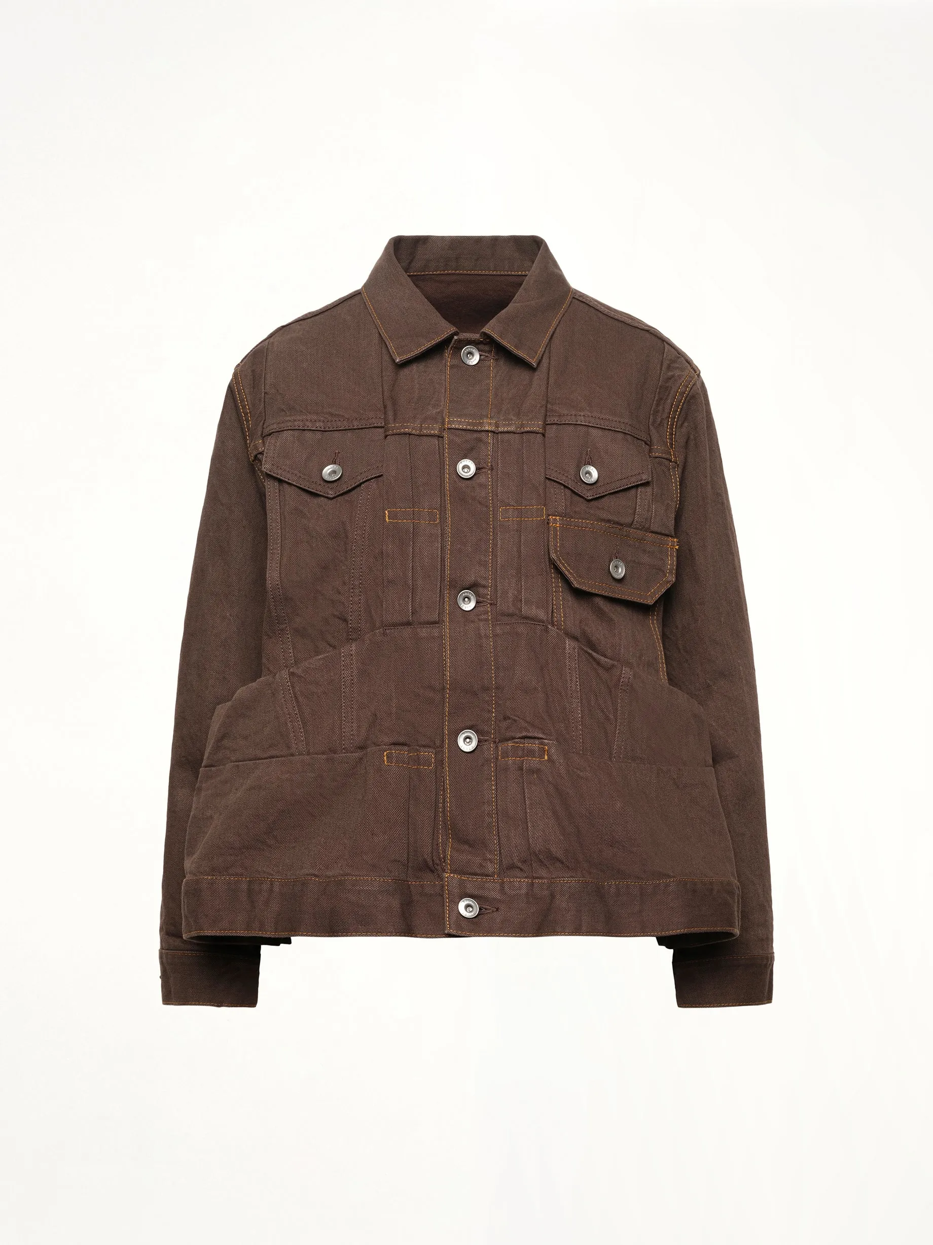 Denim Jacket in Brown sold by MARAIS product image thumbnail 2