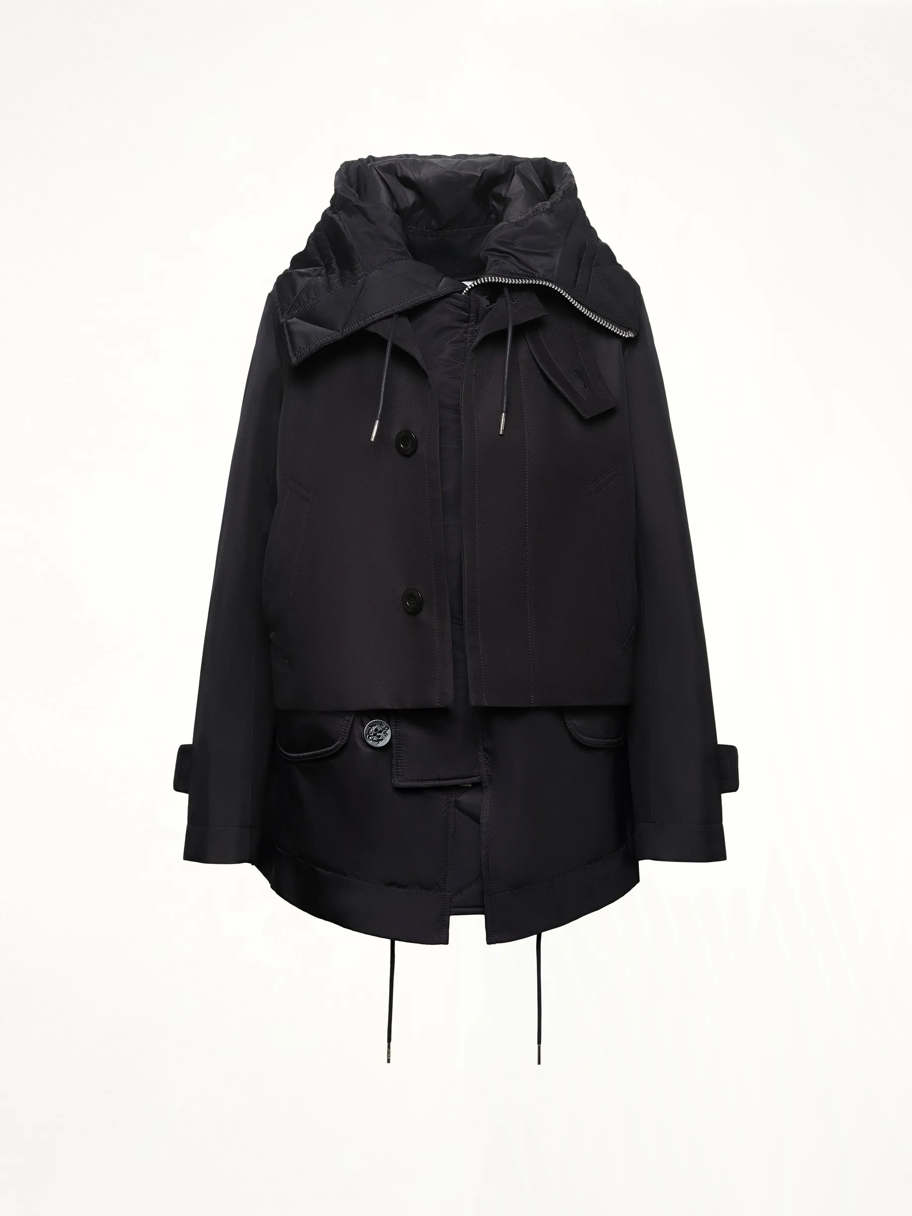 Cotton Gabardine Blouson in Black sold by MARAIS product image thumbnail 2