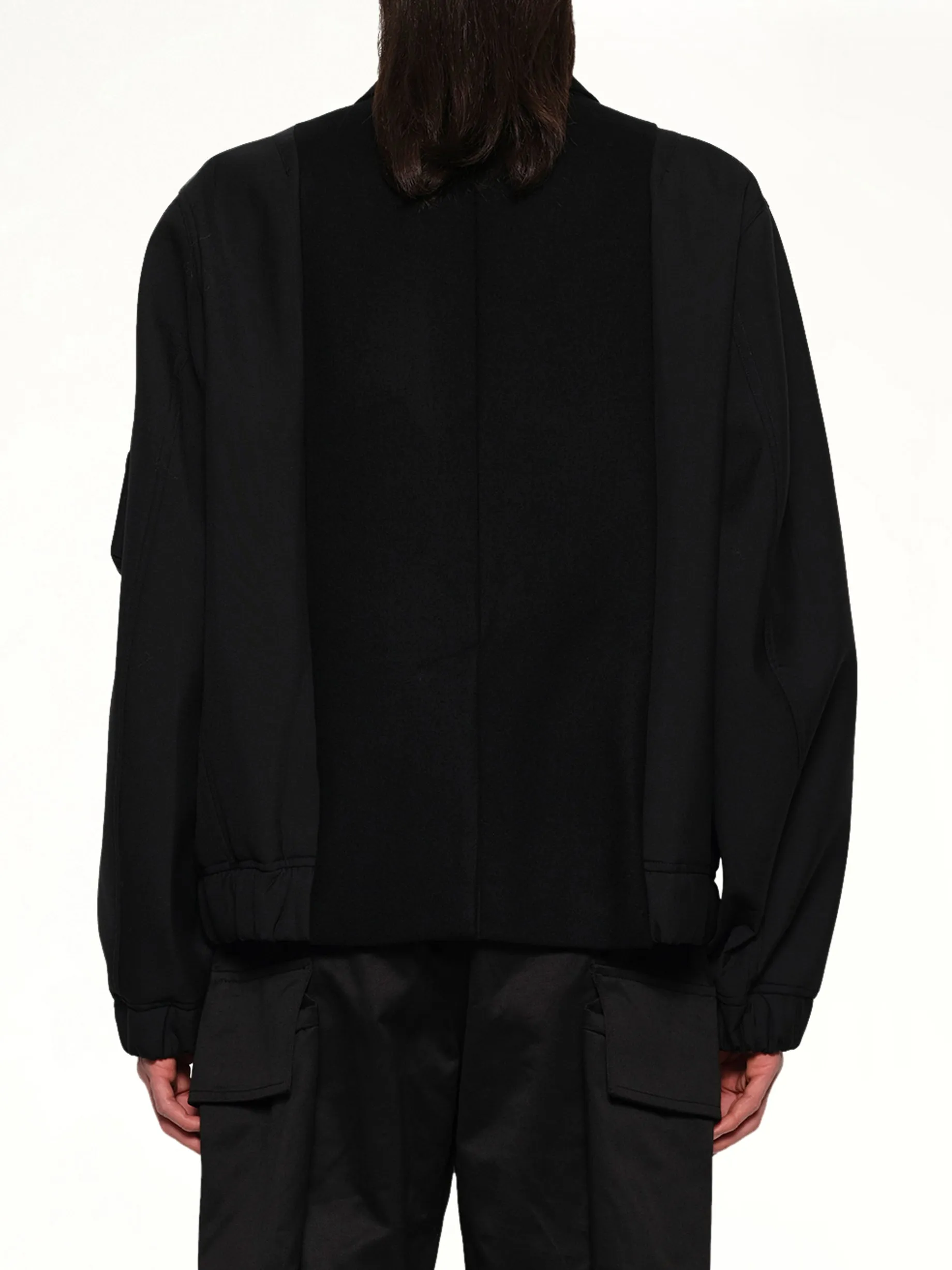 Wool Melton Jacket in Black sold by MARAIS product image thumbnail 5