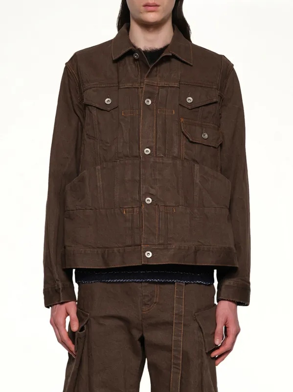 Denim Jacket in Brown sold by MARAIS