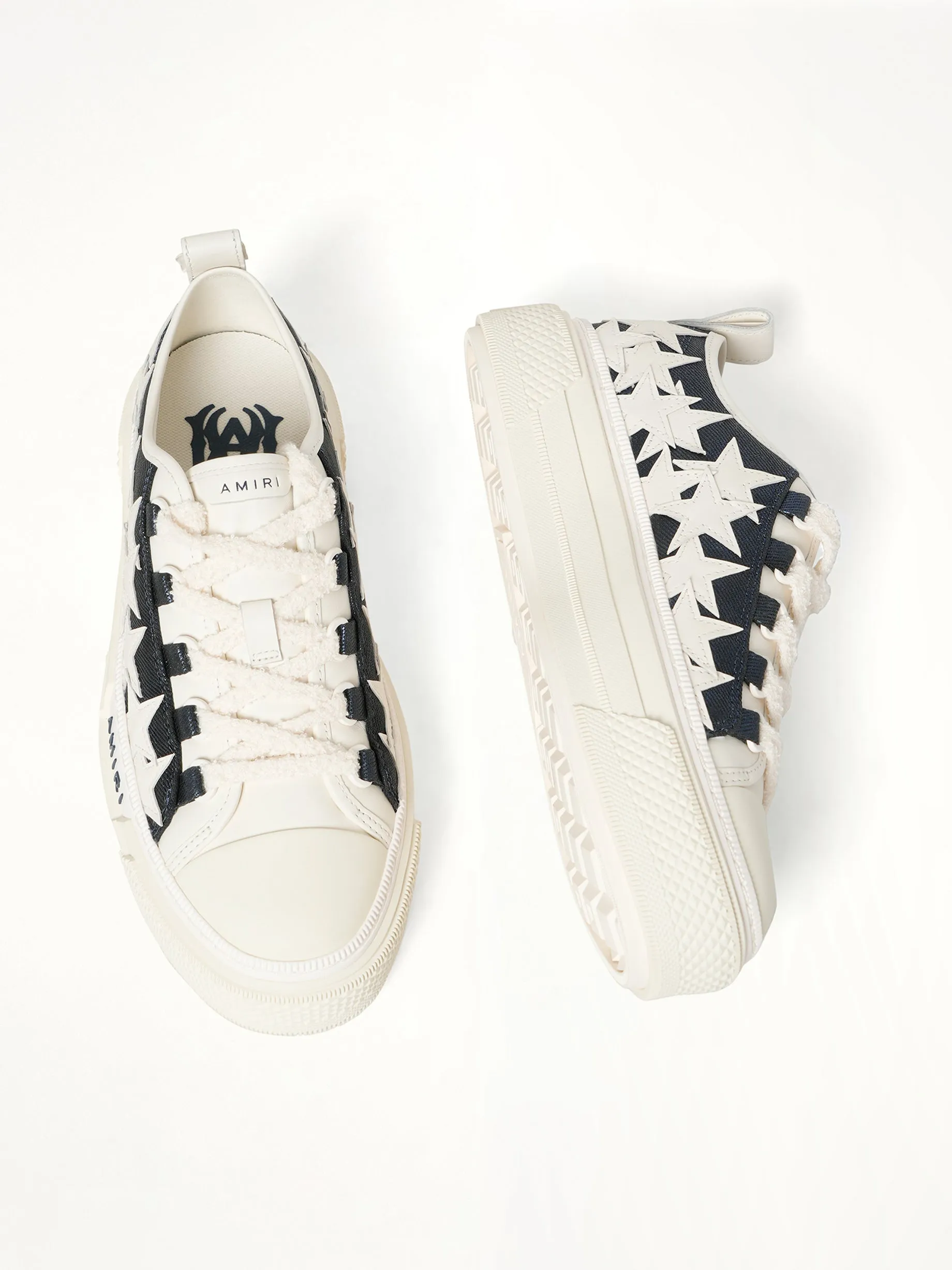Denim Stars Court Low Sneaker in Wet Shimmer sold by MARAIS product image thumbnail 4