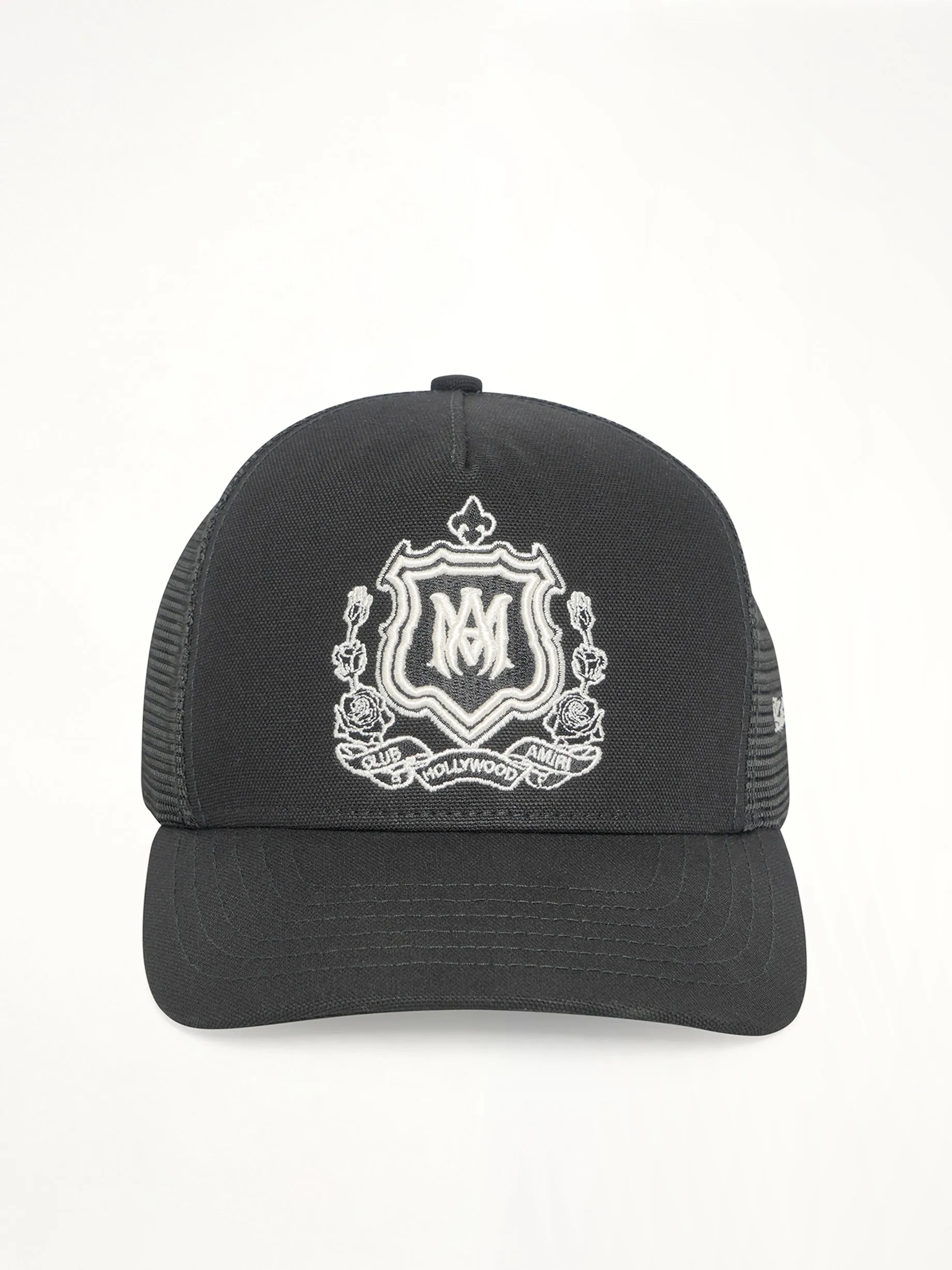 MA Crest Trucker Hat in Black sold by MARAIS