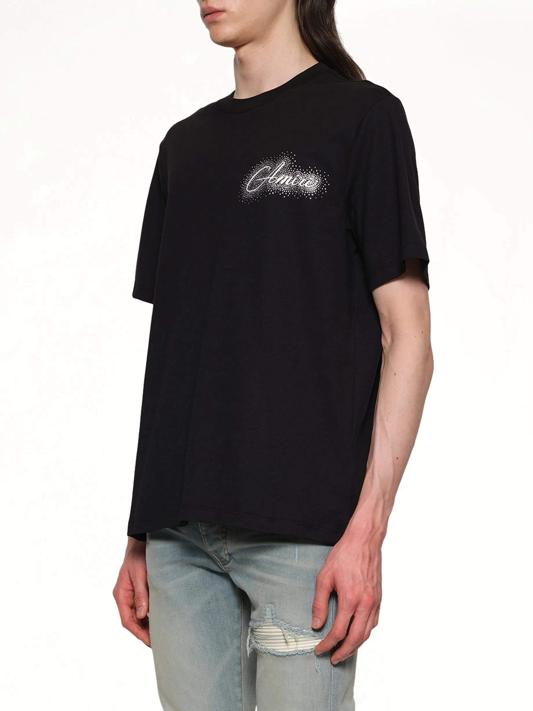 Amiri Script Tee in Black sold by MARAIS product image thumbnail 3