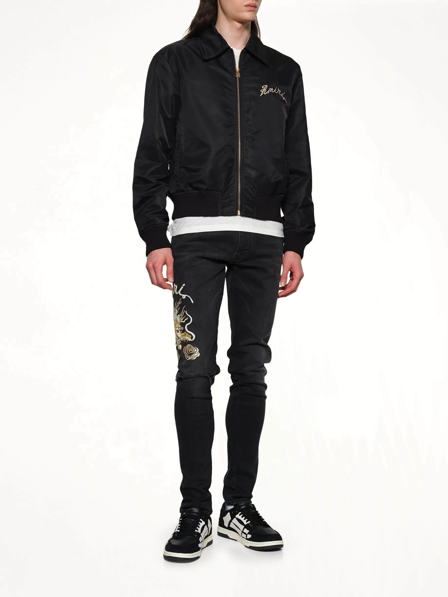 AMIRI Dragon Nylon Bomber in Black sold by MARAIS product image thumbnail 4