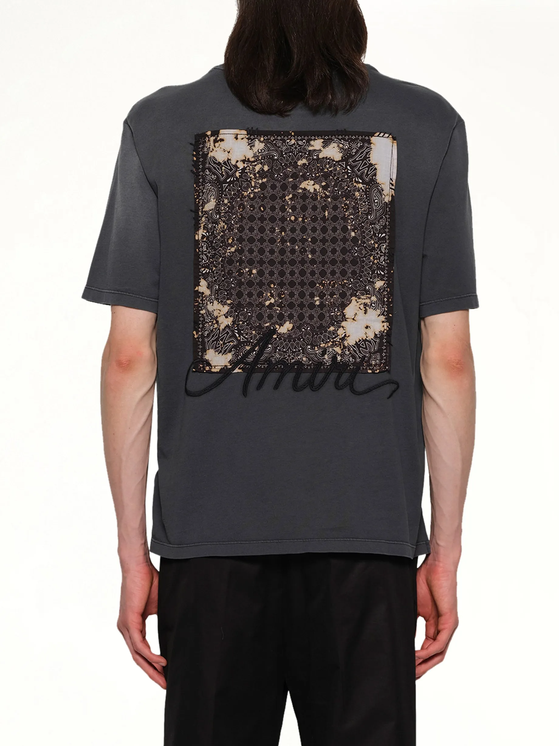 Bleach Bandana Patch T-Shirt in Black sold by MARAIS product image thumbnail 5