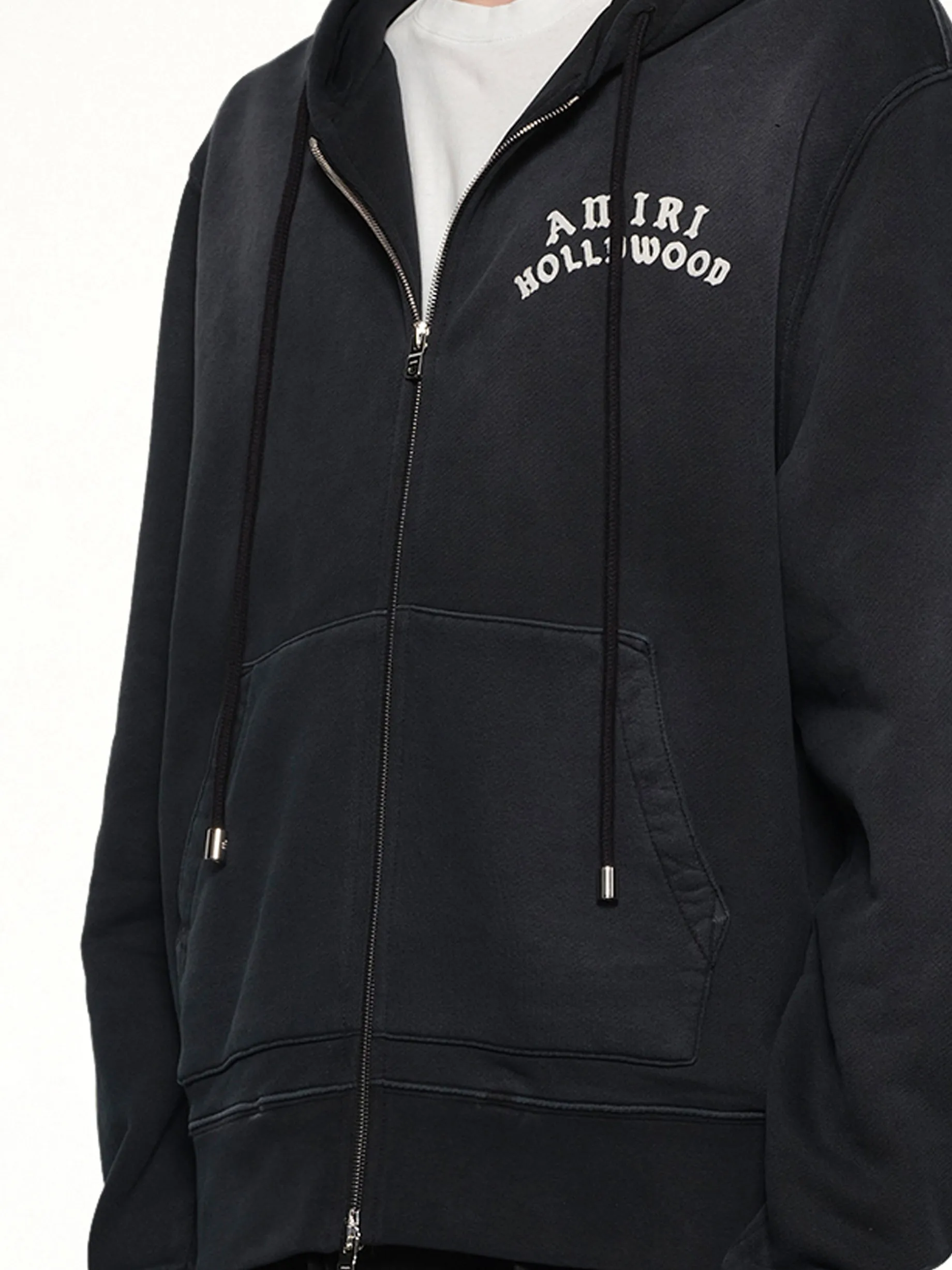Amiri Hollywood Zip Hoodie in Black sold by MARAIS product image thumbnail 3