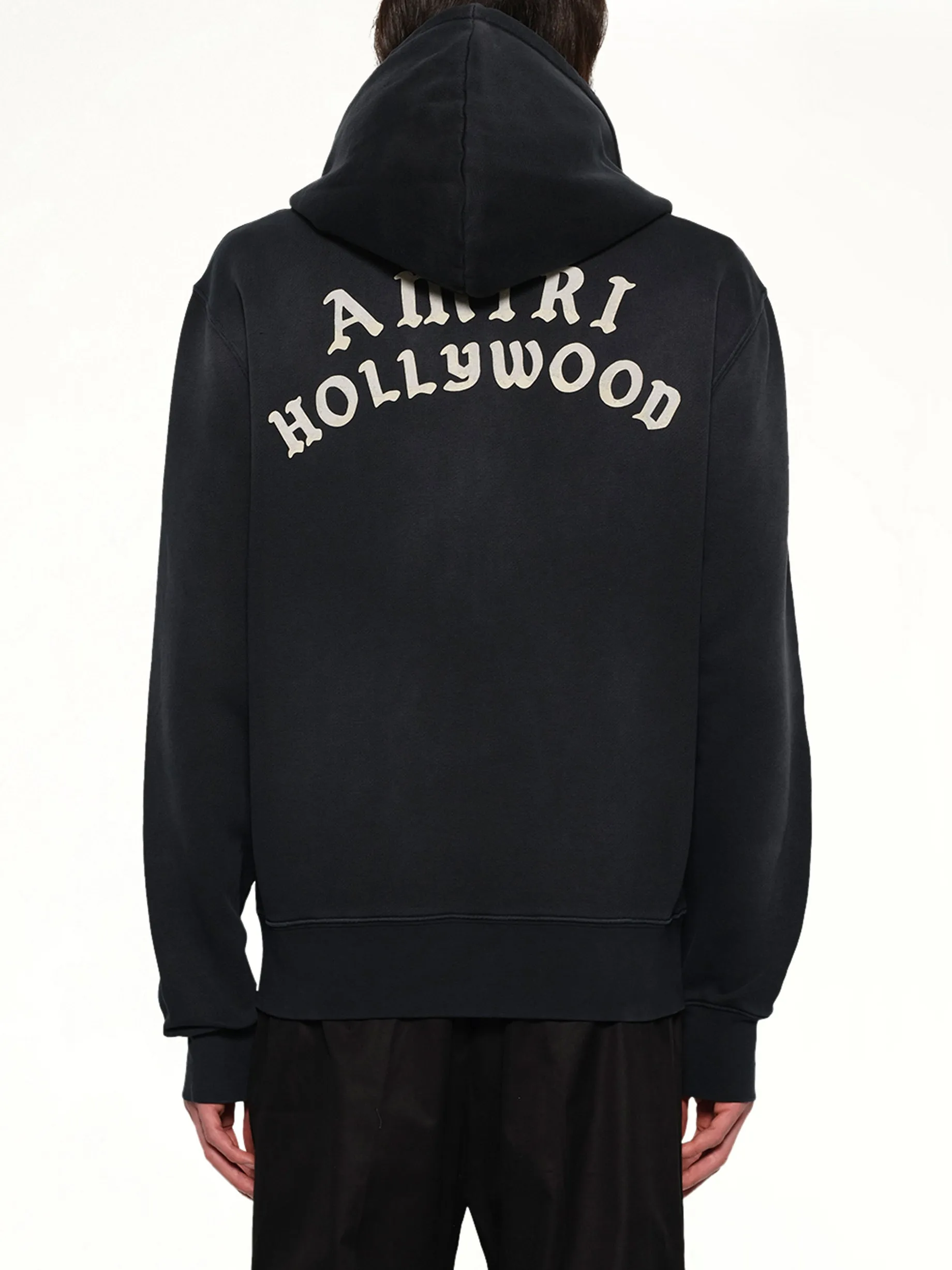Amiri Hollywood Zip Hoodie in Black sold by MARAIS product image thumbnail 5