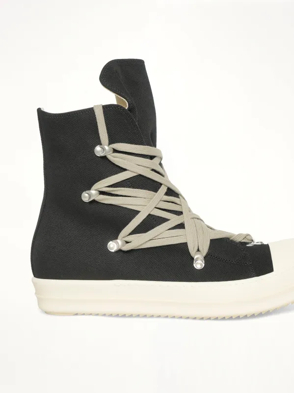 Megalace Sneaks in Black/Milk/Milk sold by MARAIS