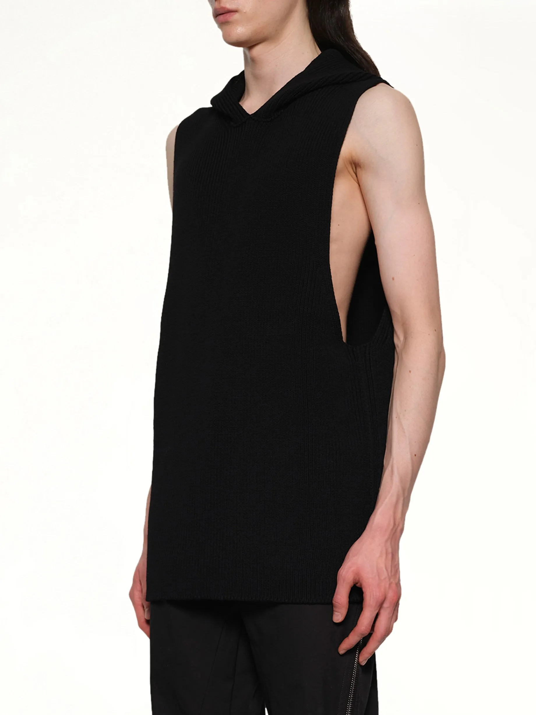 Hooded Tank in Black sold by MARAIS product image thumbnail 3