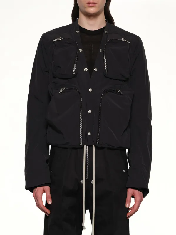 Cargo Jacket in Black made by Rick Owens
