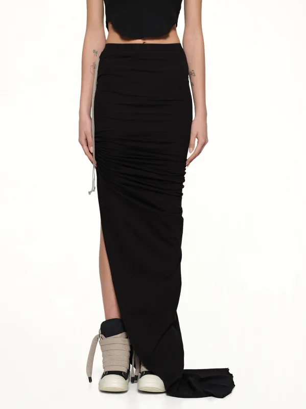 Soft Edfu Long Skirt in Black sold by MARAIS
