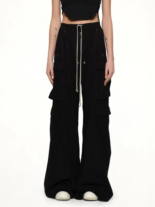 Double Cargo Jumbo Belas in Black made by Rick Owens