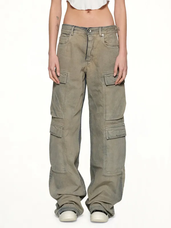 Double Cargo Jeans in Mineral Pearl made by MARAIS
