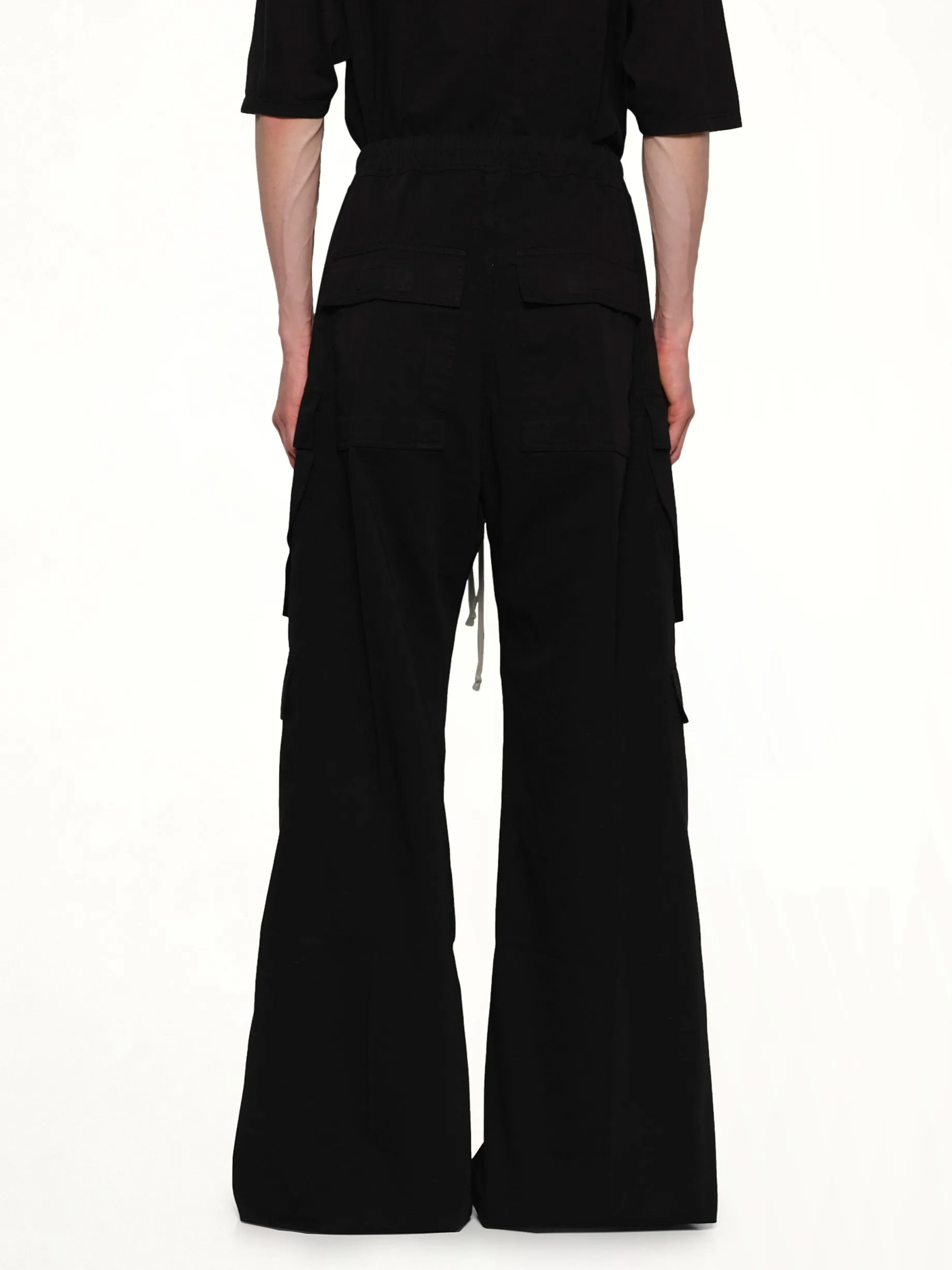 Cotton Twill Double Cargo Jumbo Belas in Black sold by MARAIS product image thumbnail 5