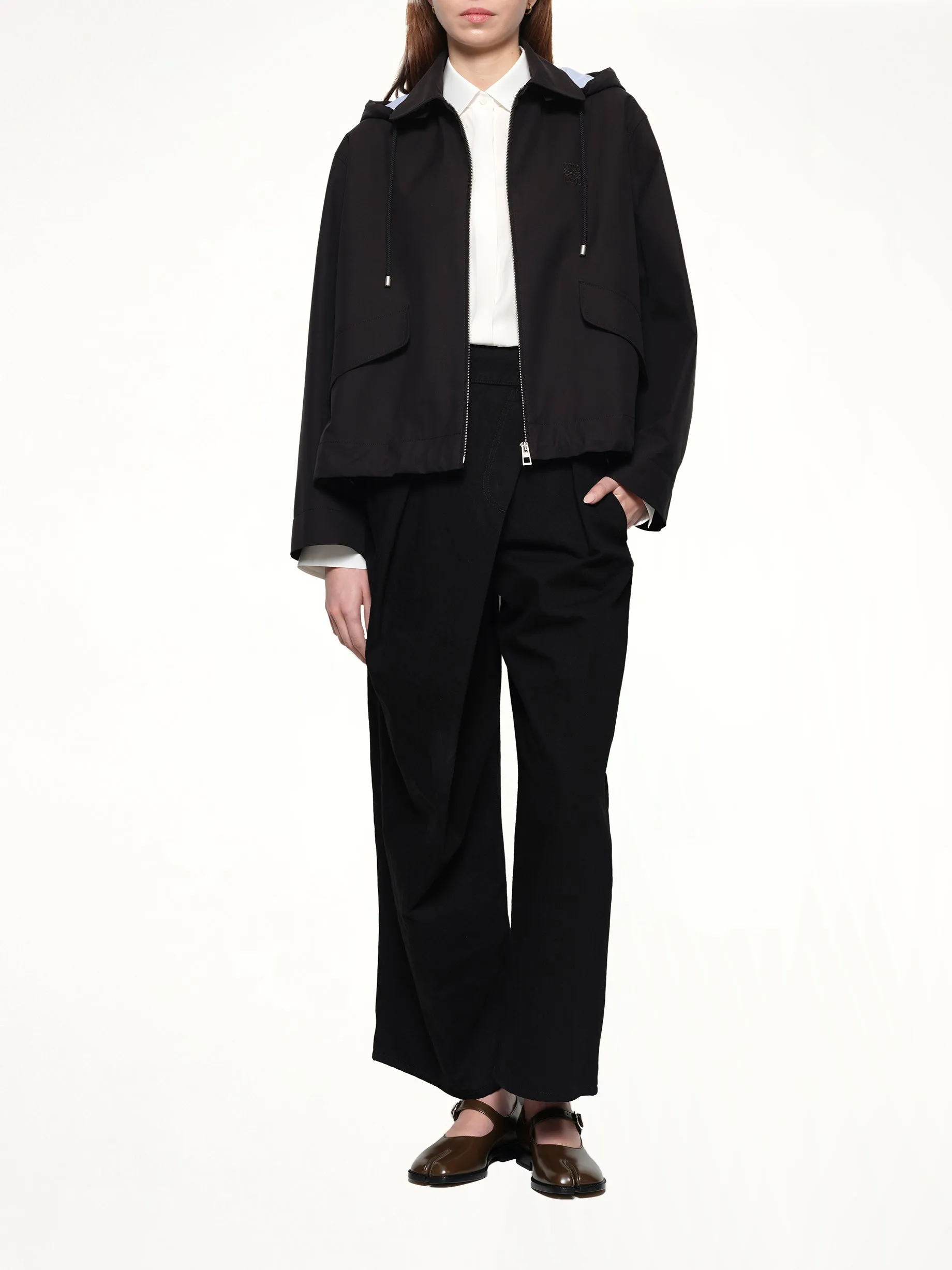 Hooded Parka in Black sold by MARAIS product image thumbnail 4