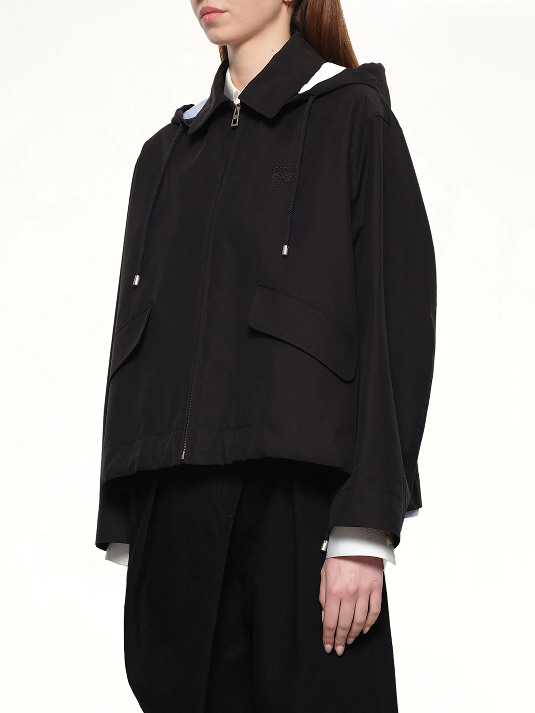Hooded Parka in Black sold by MARAIS product image thumbnail 3