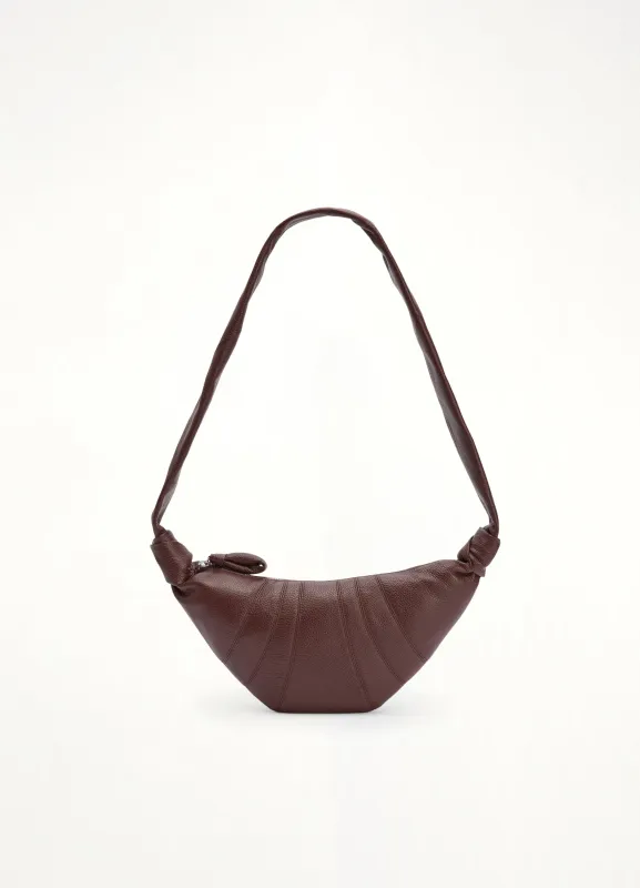 Cowhide Small Croissant Bag in Roasted Pecan sold by MARAIS