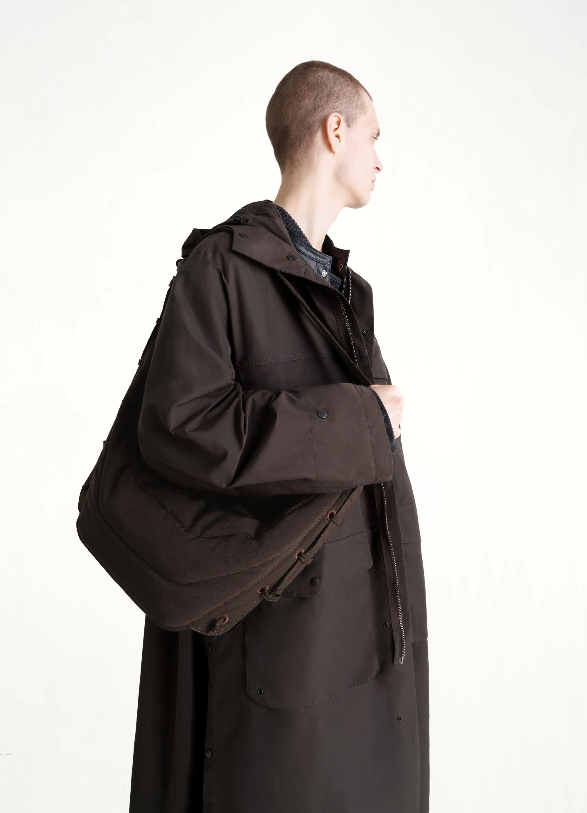 Medium Soft Game Bag in Dark Chocolate sold by MARAIS product image thumbnail 4