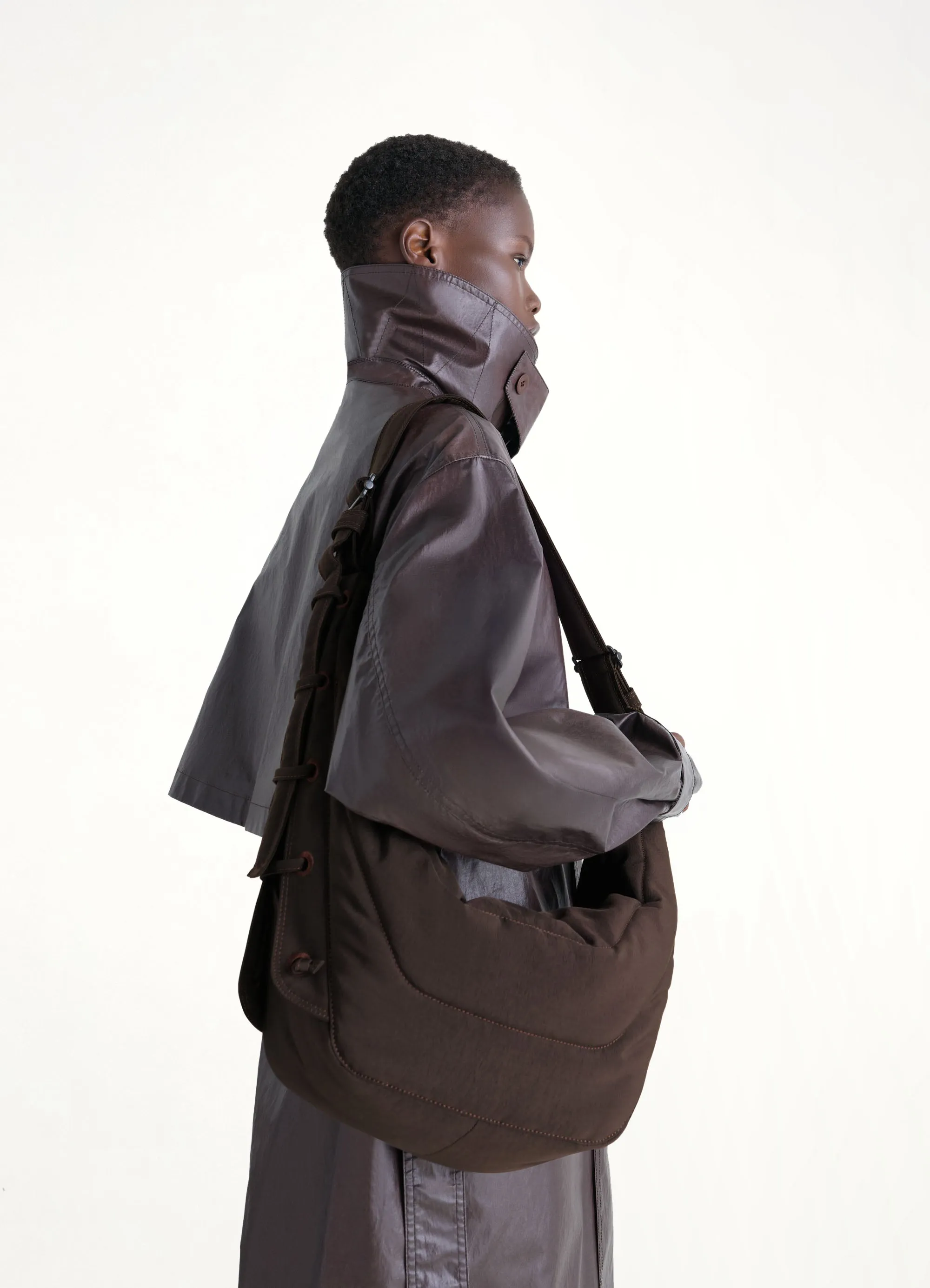 Medium Soft Game Bag in Dark Chocolate sold by MARAIS product image thumbnail 3