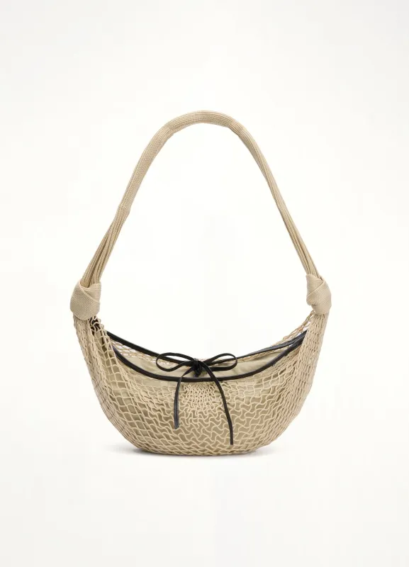 Croissant Filt Bag in Light Beige sold by MARAIS