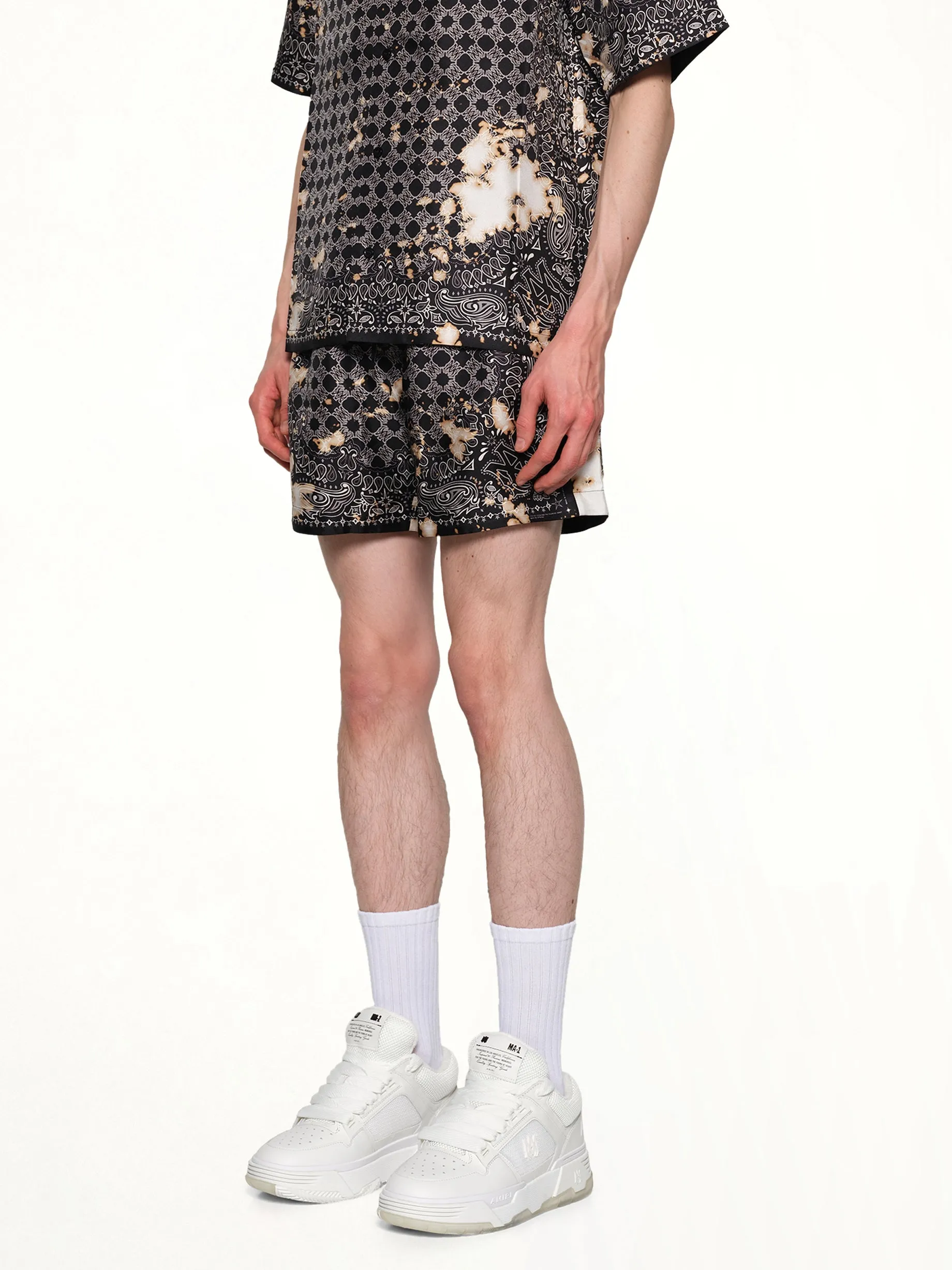 Bleach Bandana Bowling Shirt in Black sold by MARAIS product image thumbnail 3