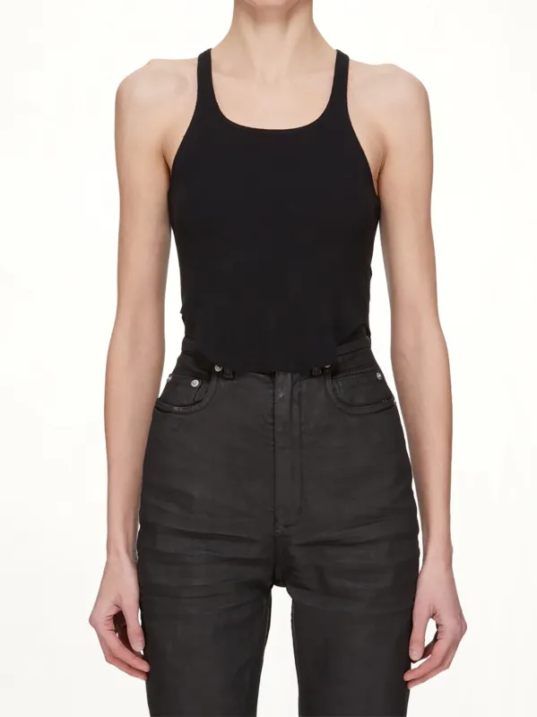 Basic Cropped Tank in Black sold by MARAIS